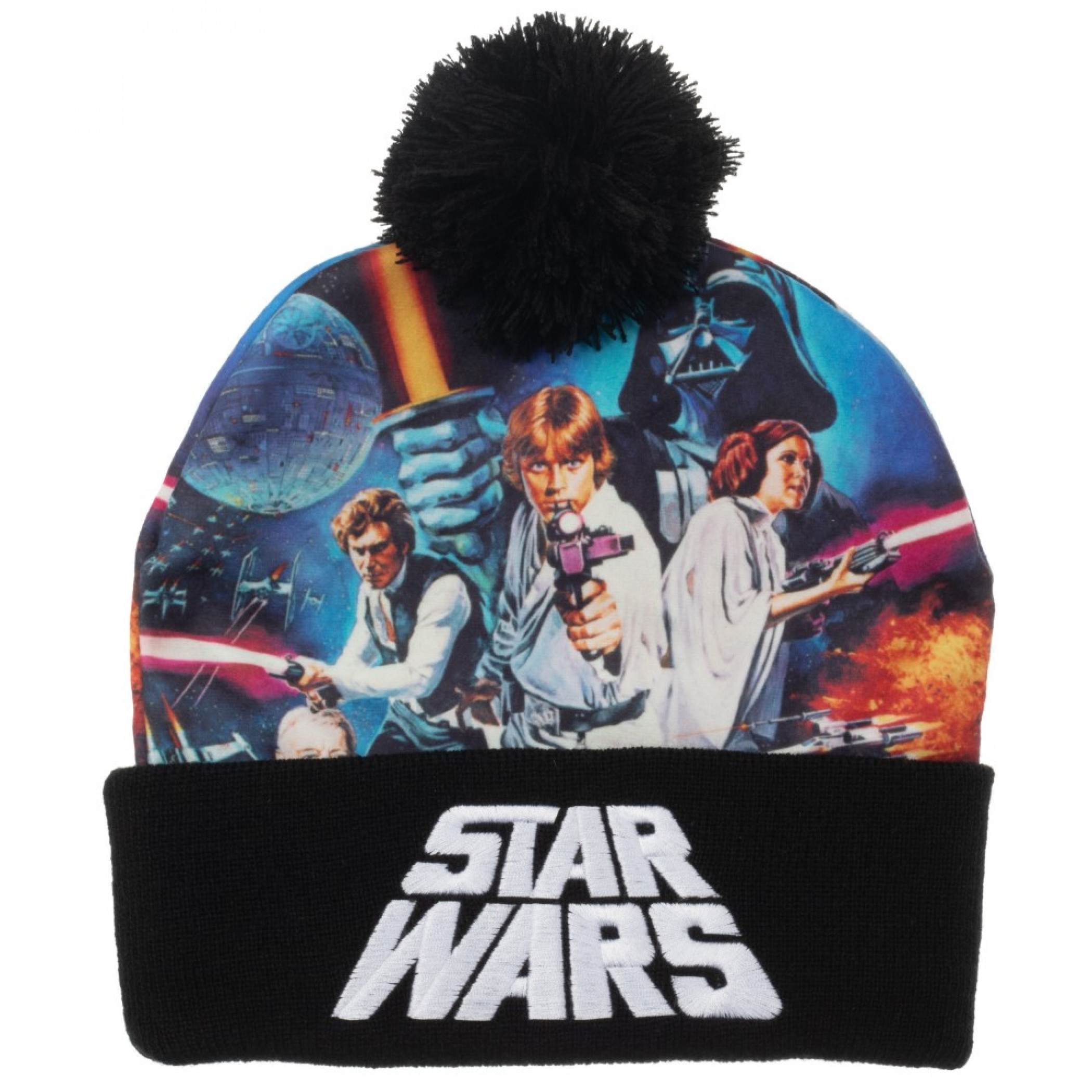 Star Wars Sublimated Crown Beanie, Black