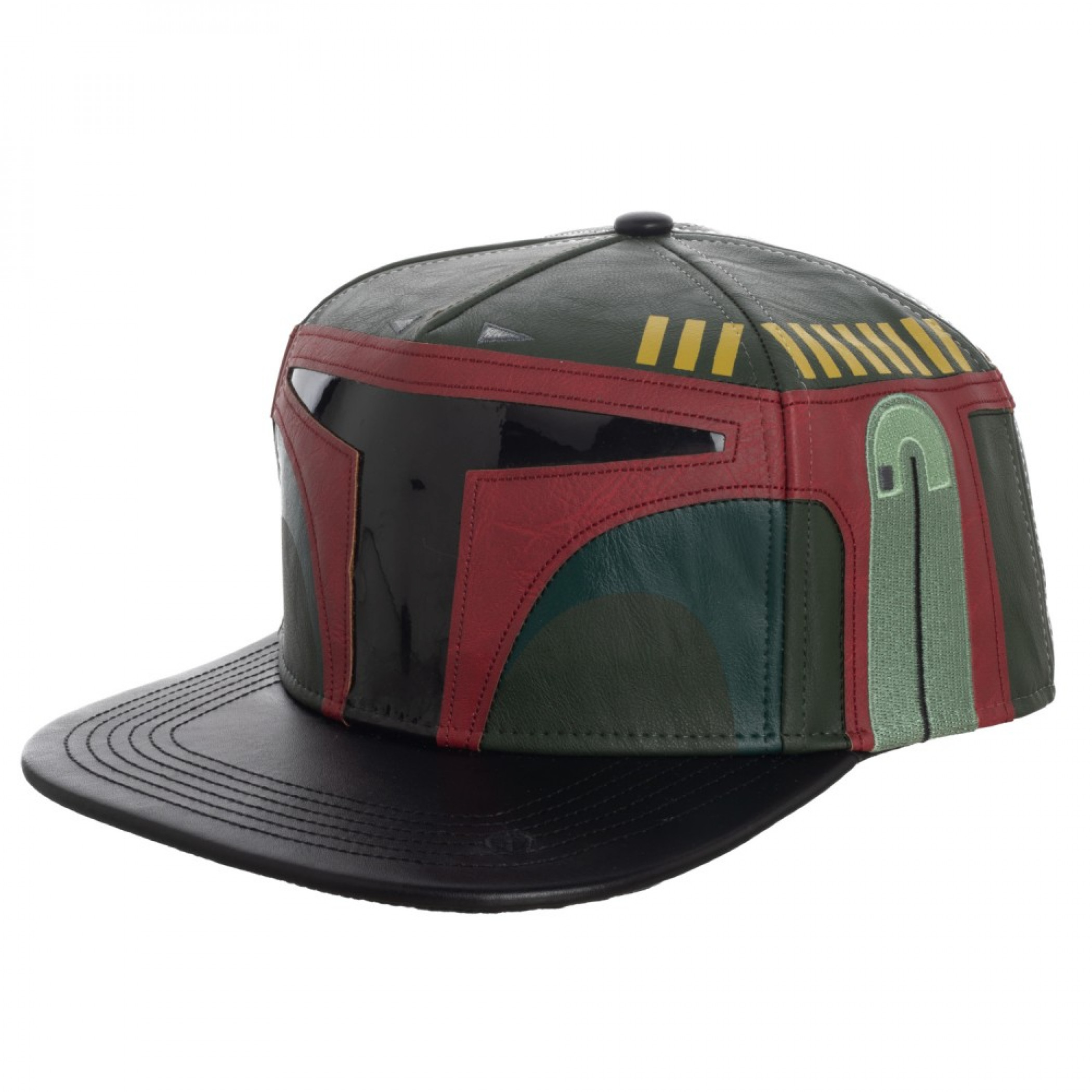 Boba Fett Sound Chip Embroidered Snapback Hat, Green