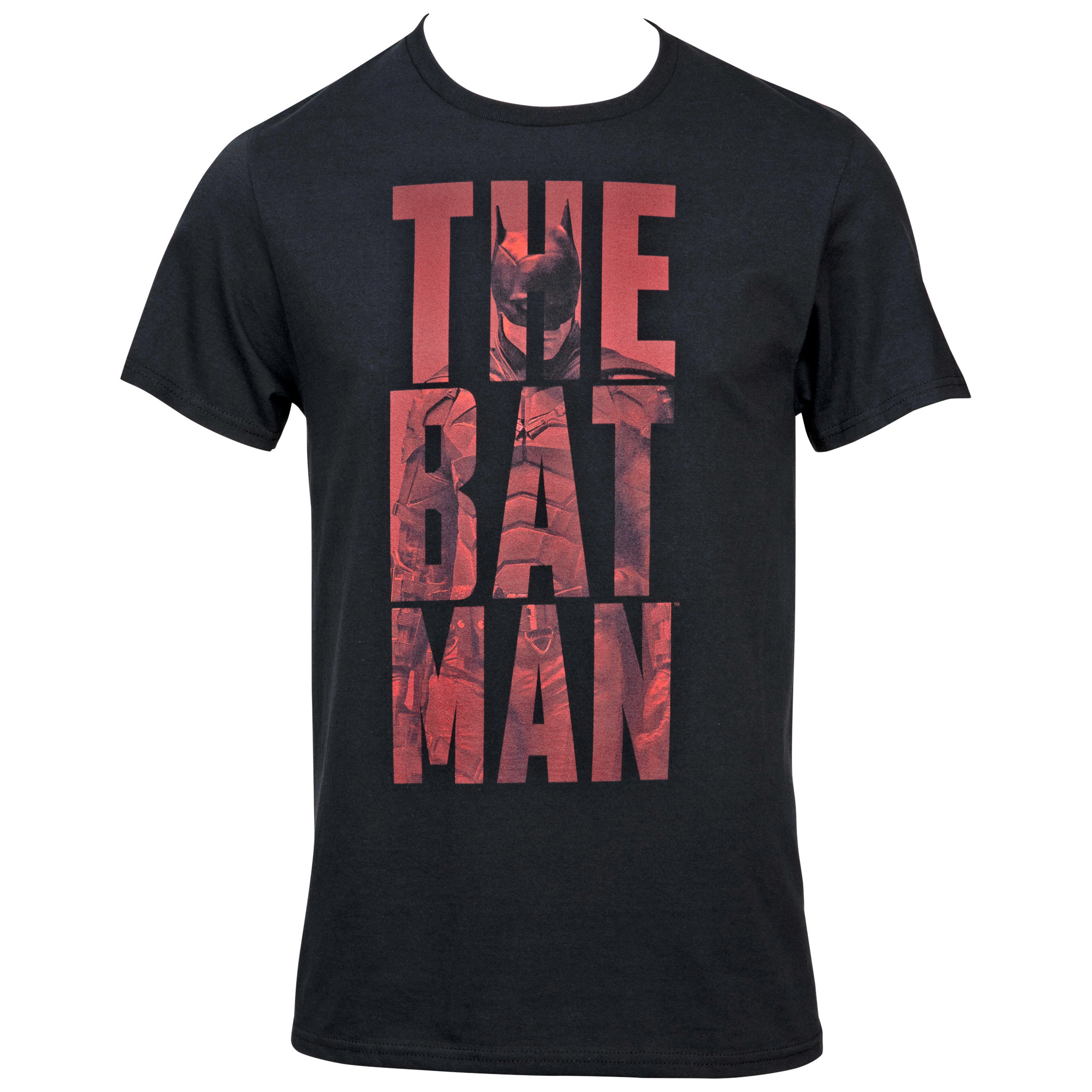 The Batman Movie Character In Text T-Shirt, Black
