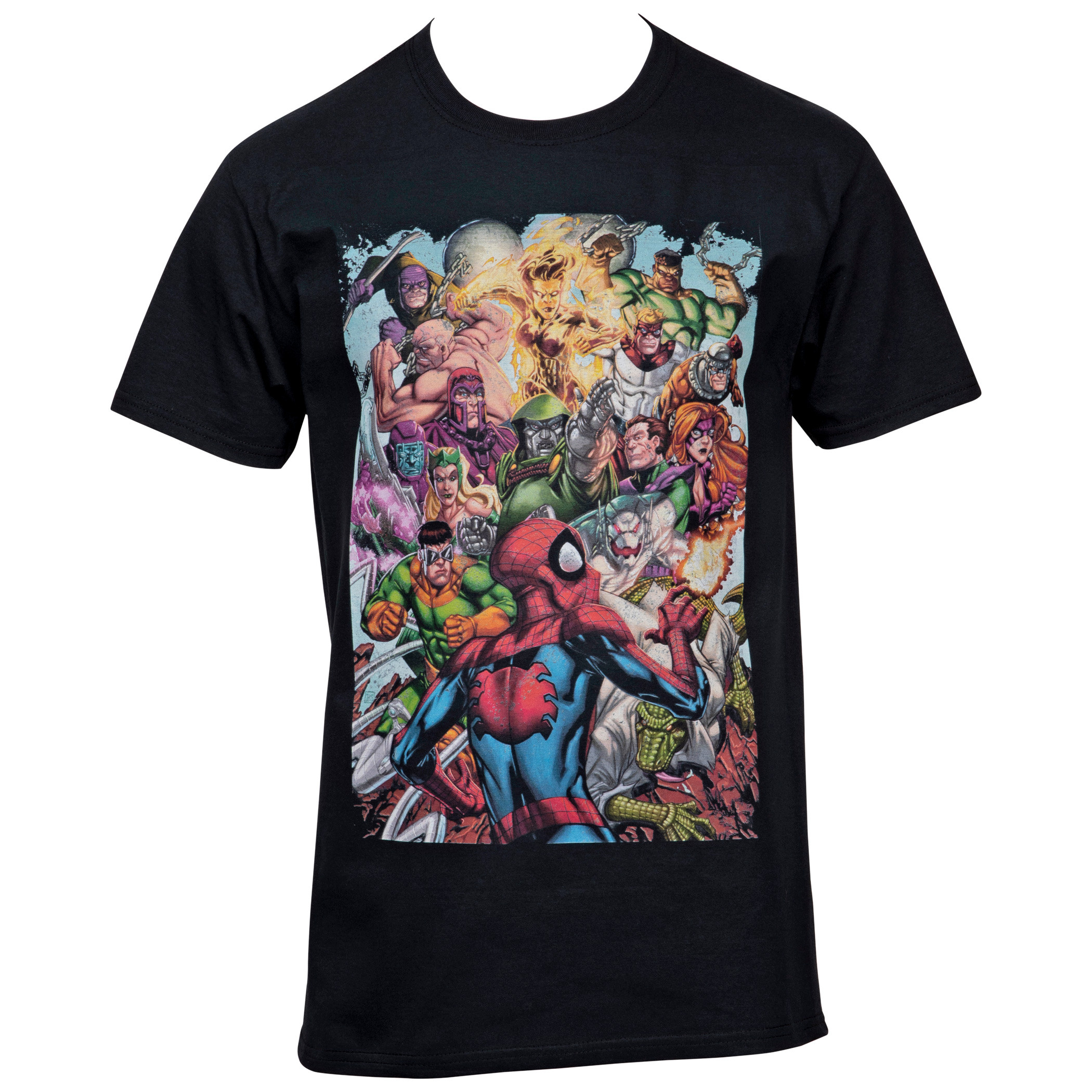 Spider-Man vs. Rogues Gallery T-Shirt, Black