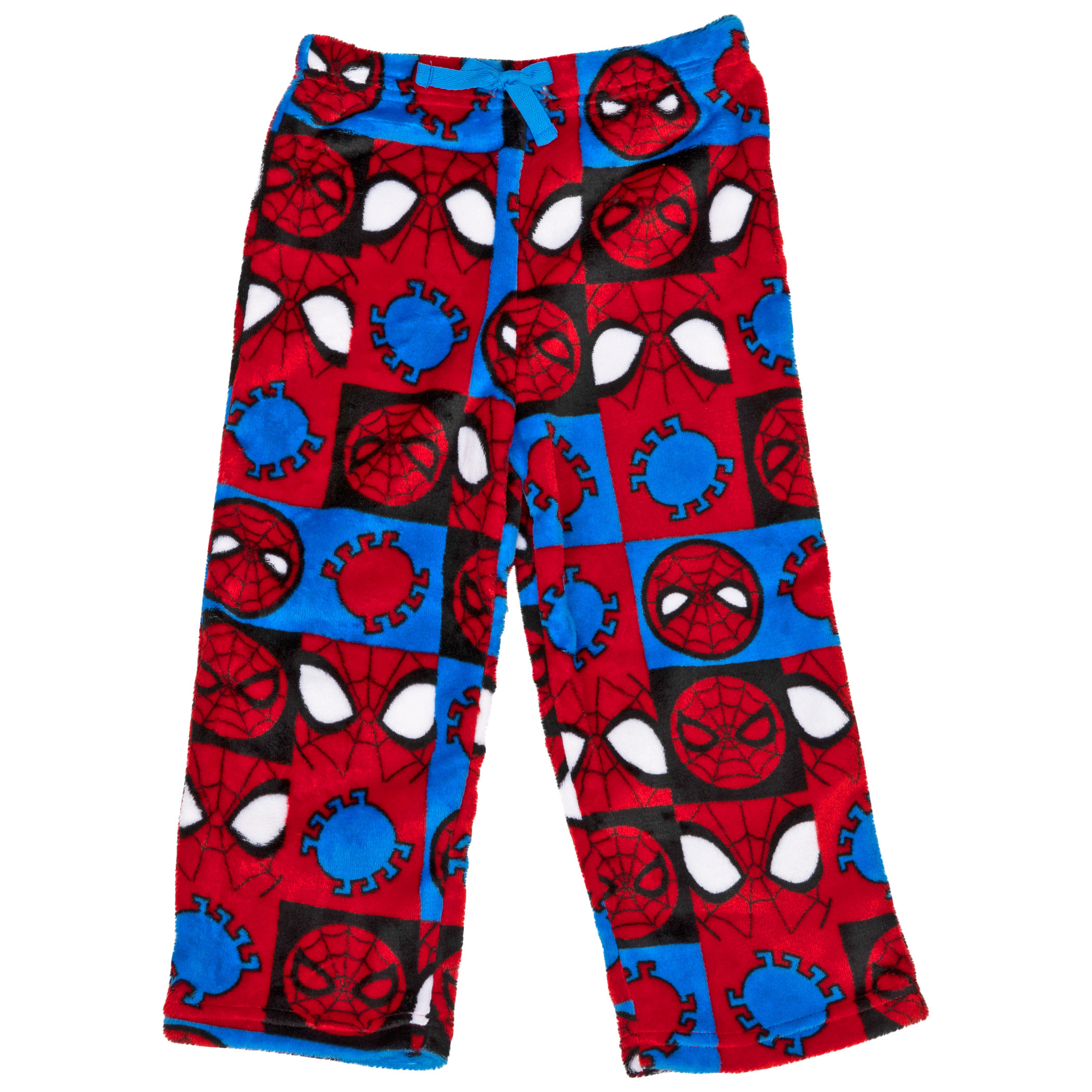 Spider-Man Character Symbols and Head All Over Print Youth Sleep Pants, Multi-Color
