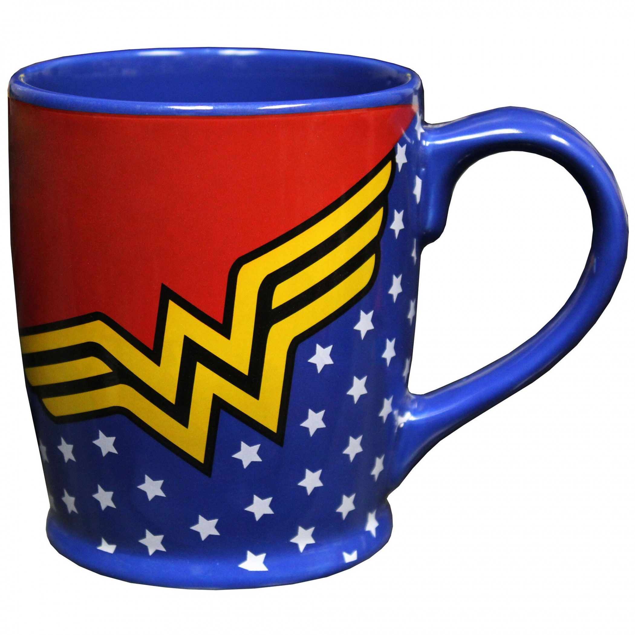 Wonder Woman Stars 15 Ounce Mug, Blue