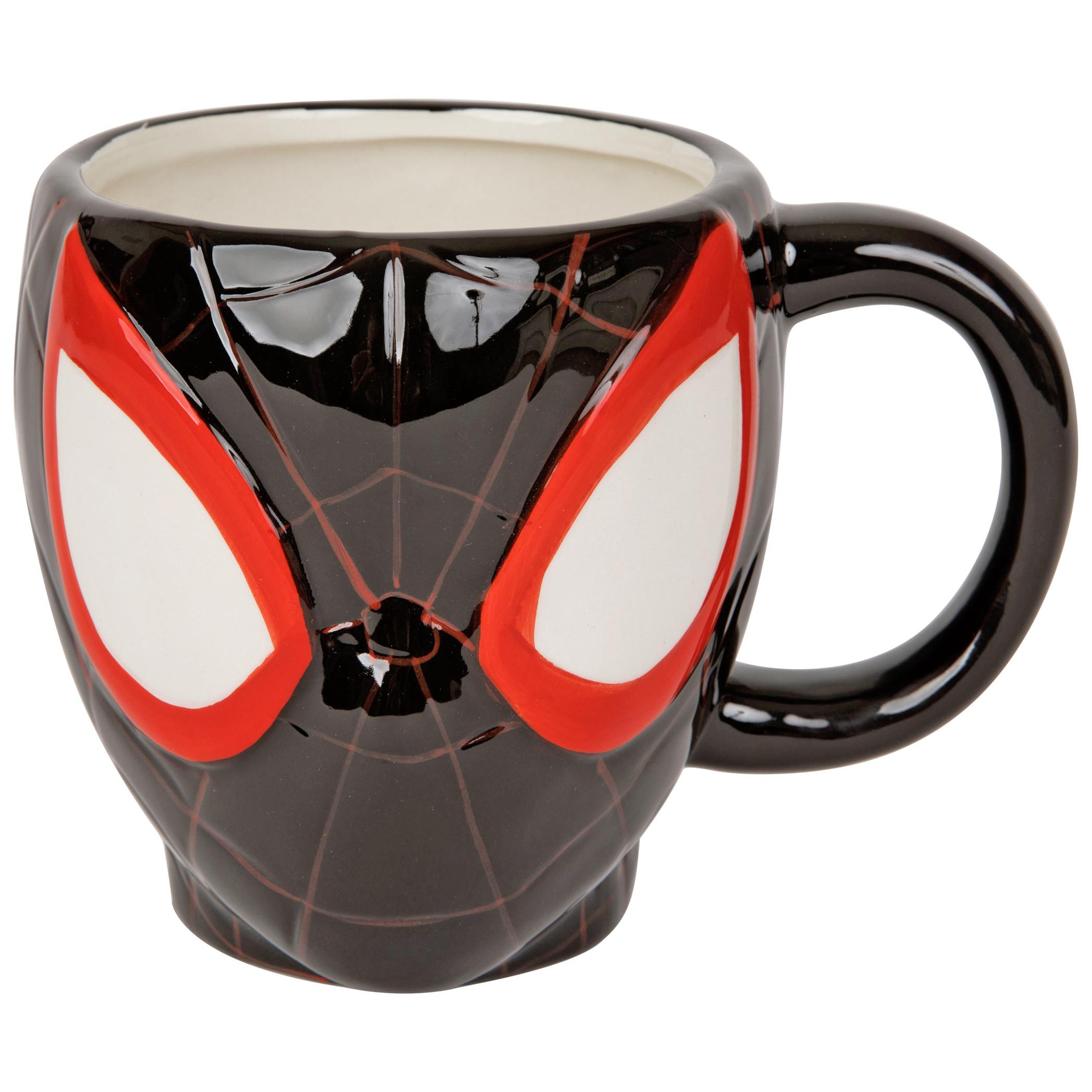 Spider-Man Miles Morales 3D Mask Mug, Black
