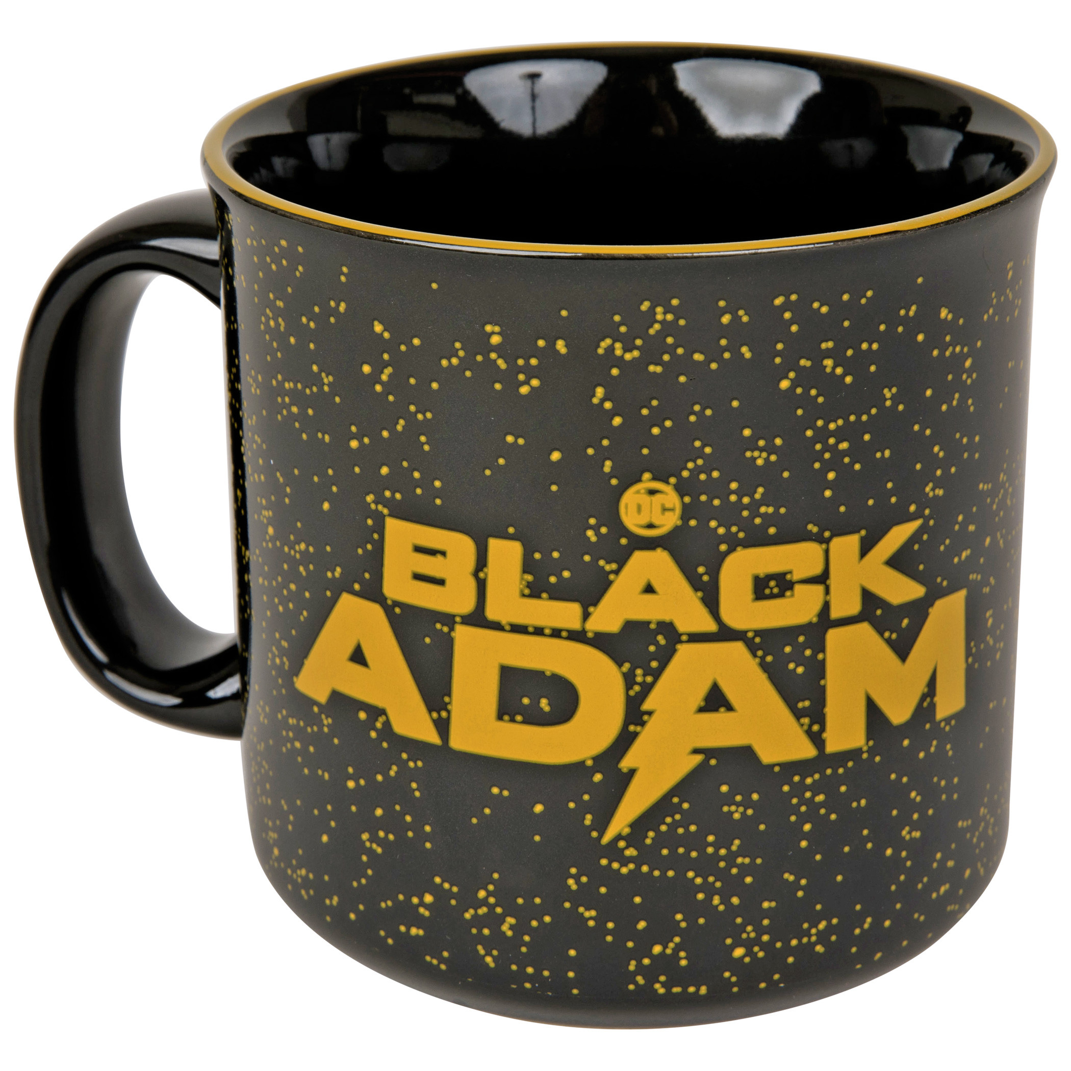 Black Adam Logo 20 Ounce Camper Mug, Black