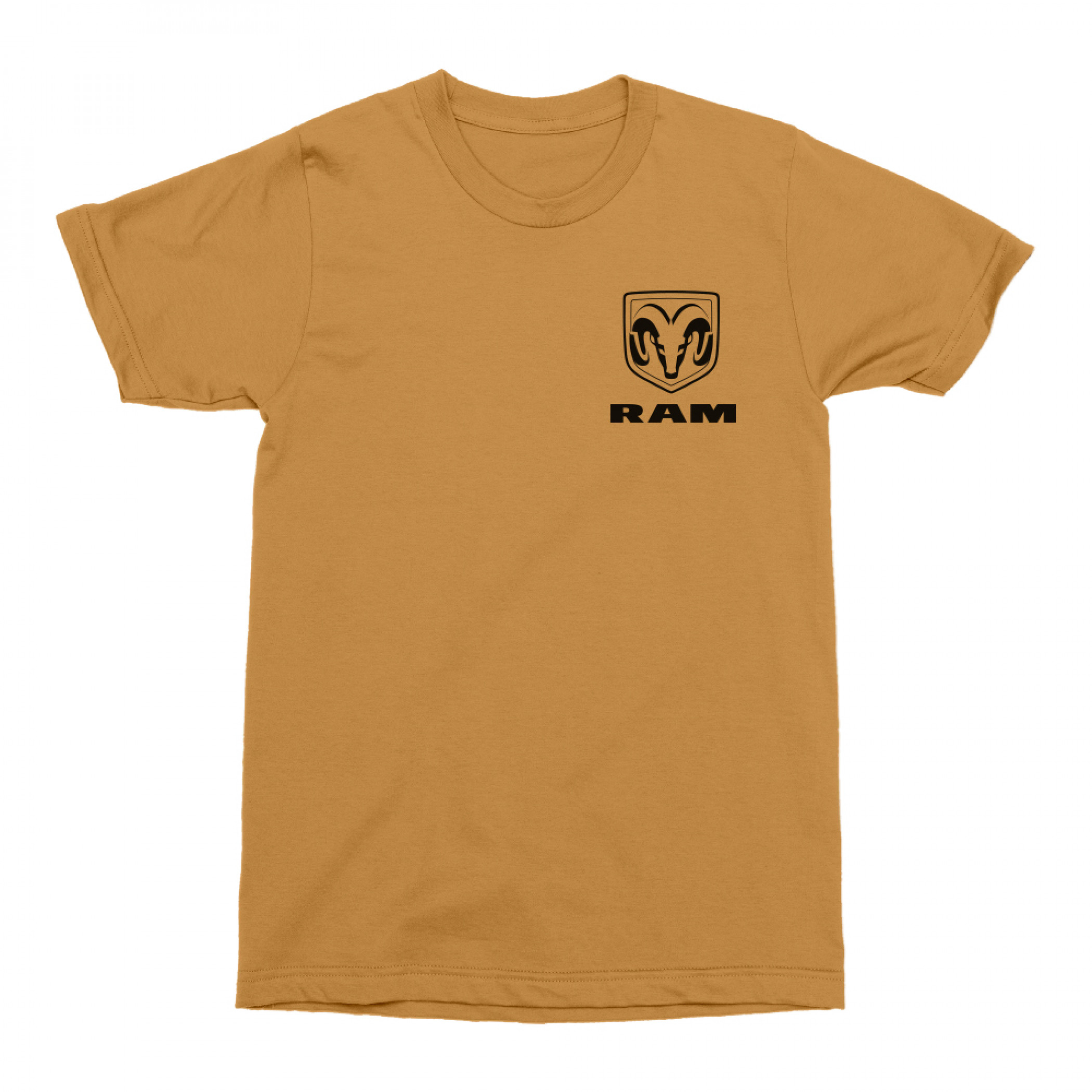 Dodge Ram Built to Serve Front and Back Print T-Shirt Orange | eBay