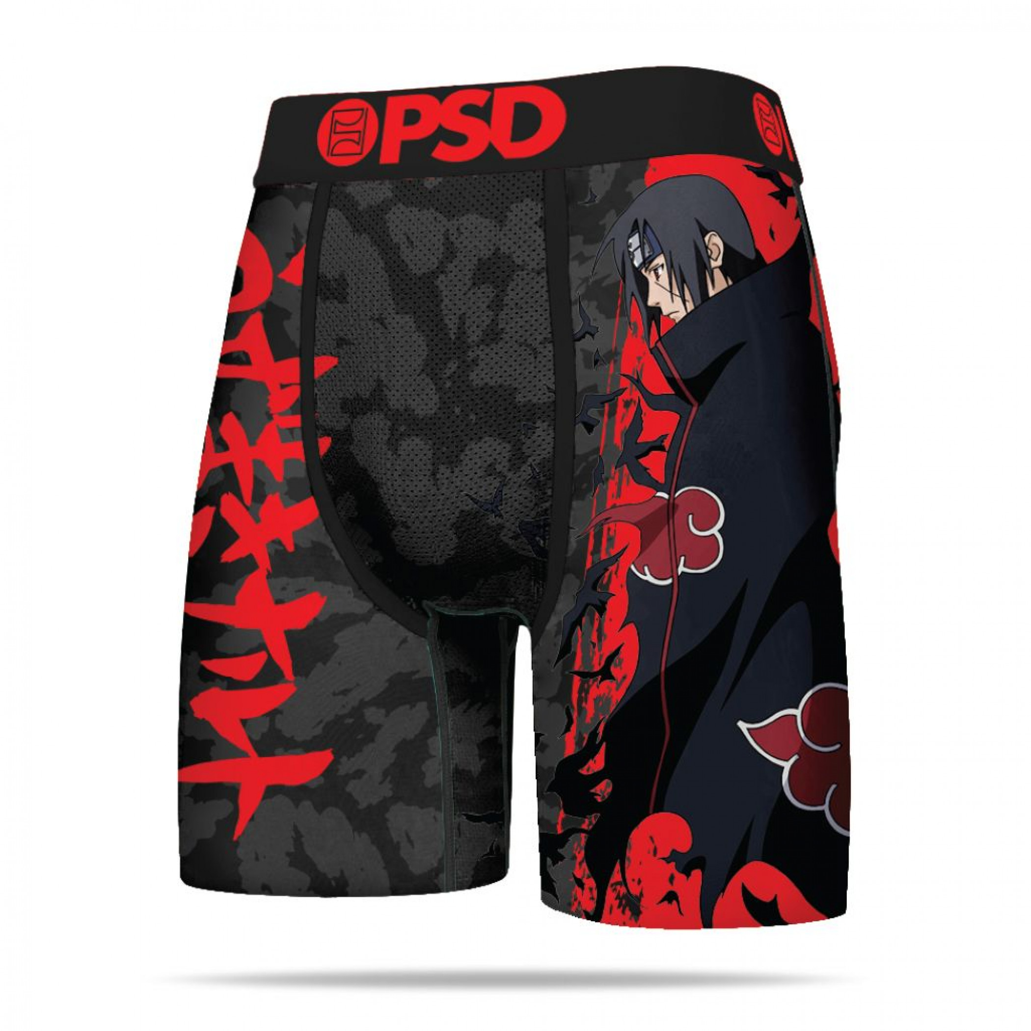 Naruto Shippuden Akatsuki Uchiha Itachi Men's Boxer Briefs, Black