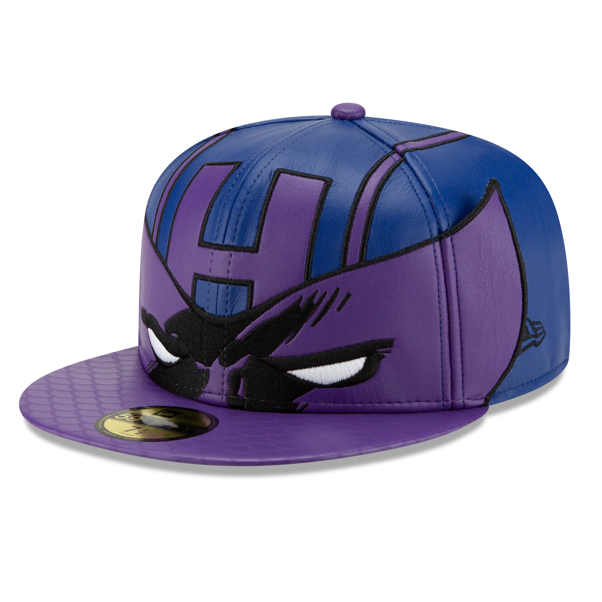 Hawkeye Classic Costume Mask 59Fifty Fitted New Era Hat, Purple
