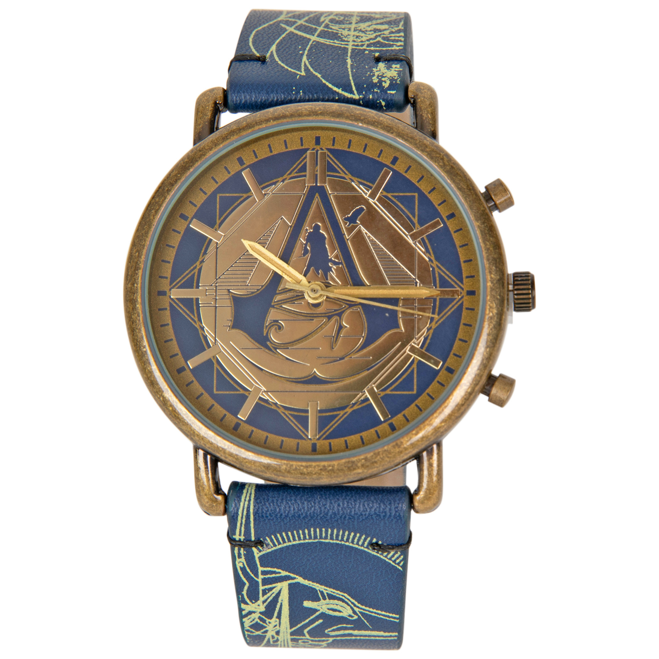 Assassin's Creed The Assassins Insignia Gold Face Wrist Watch, Gold