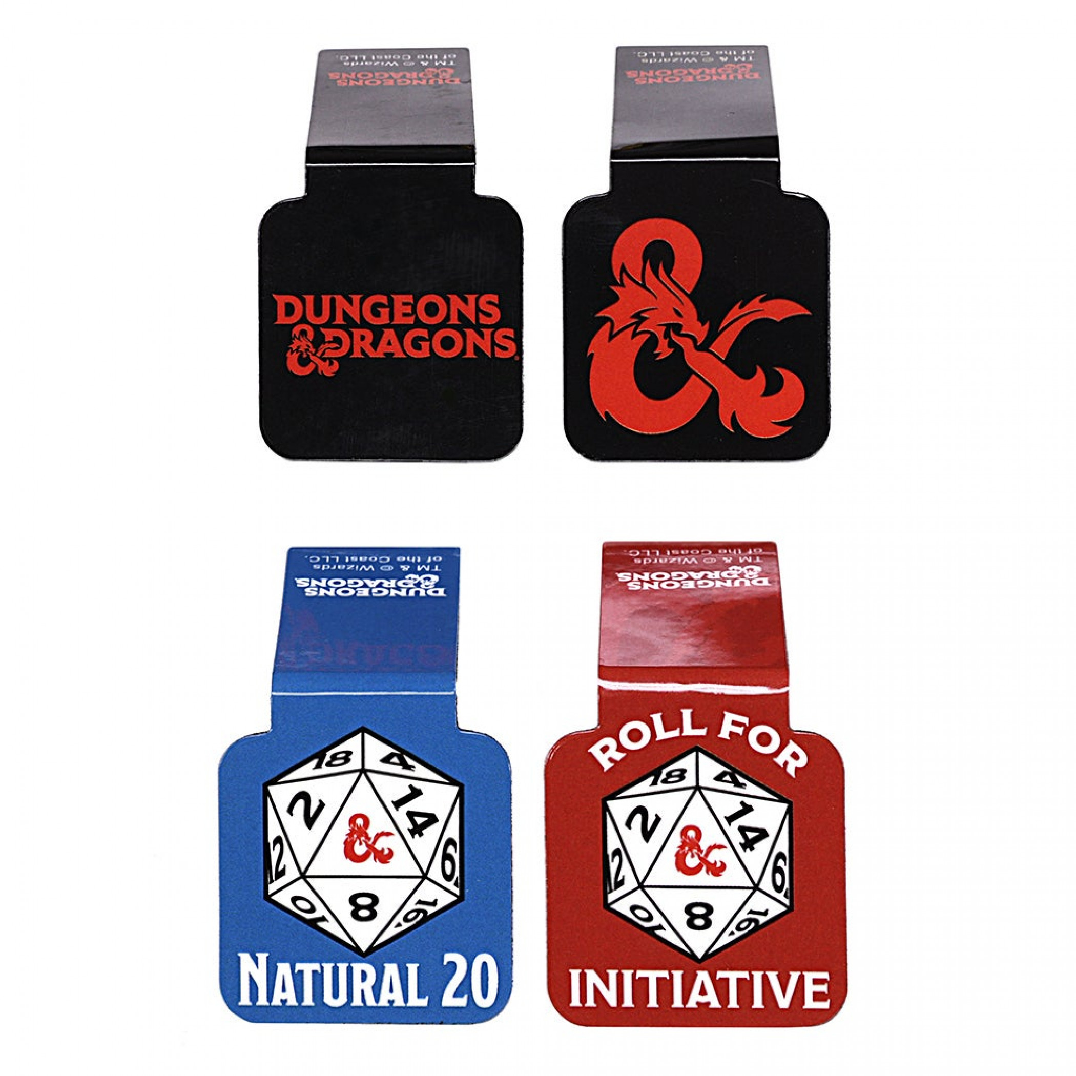Dungeons & Dragons Set of 4 Magnetic Bookmarks, Multi-Color