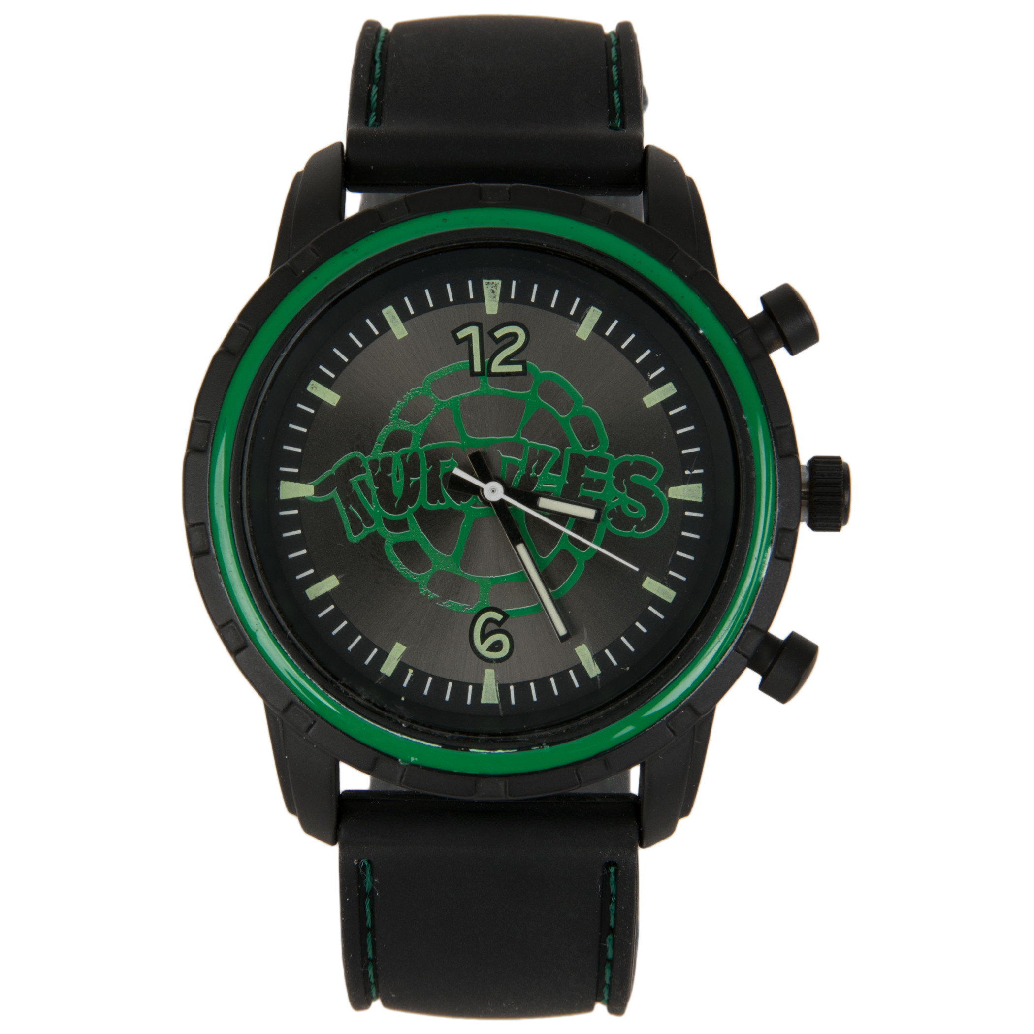 Teenage Mutant Ninja Turtles Logo Watch, Black