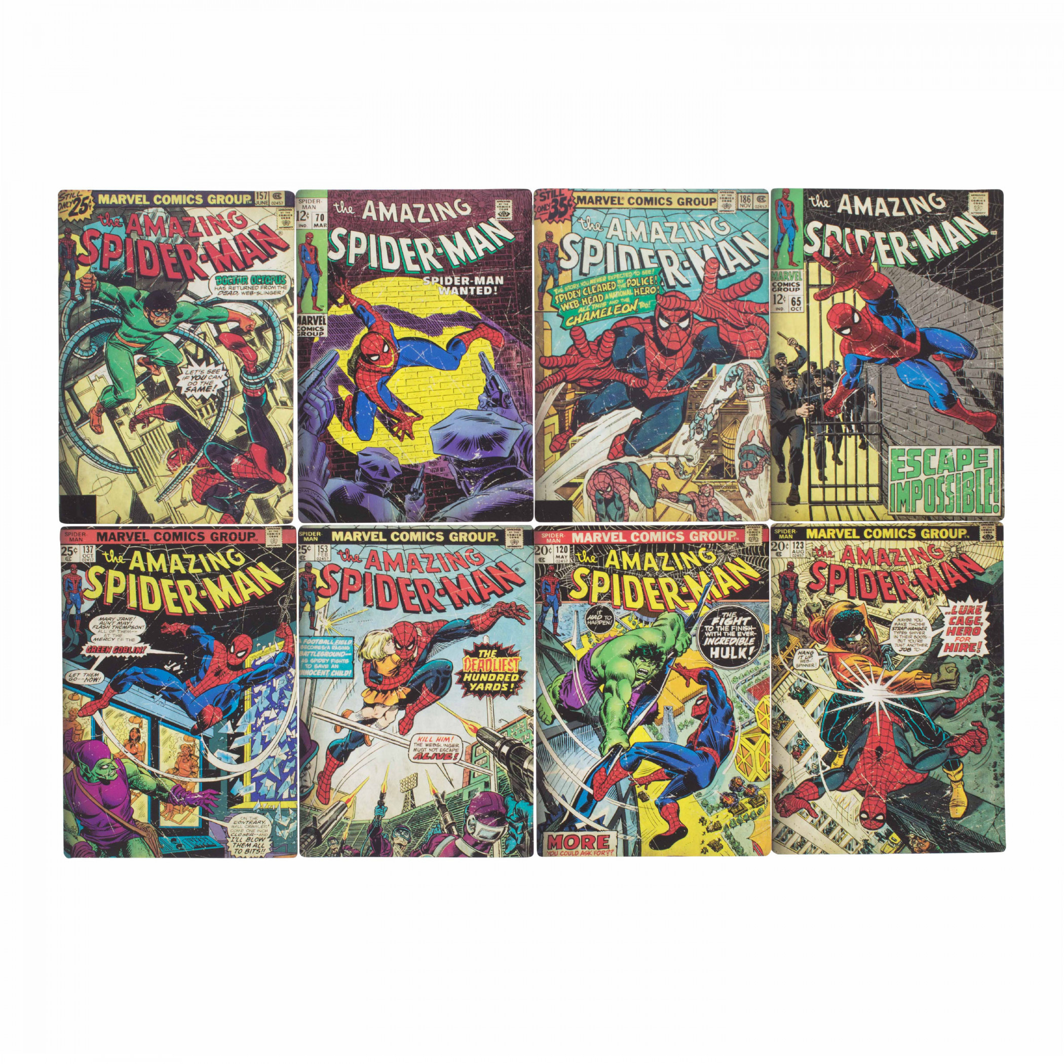 Spider-Man Classic Comic Book Covers Coaster Set, Multi-Color