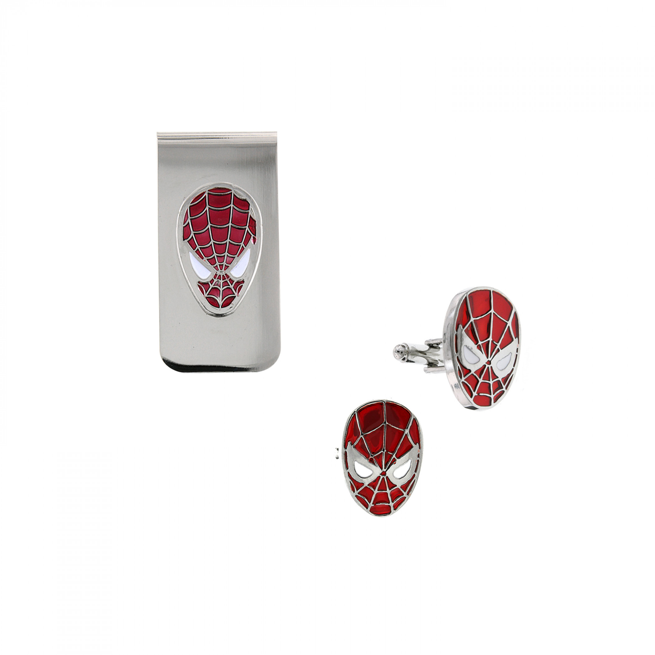 Spider-Man Cuff Links & Money Clip Boxed Set, Multi-Color