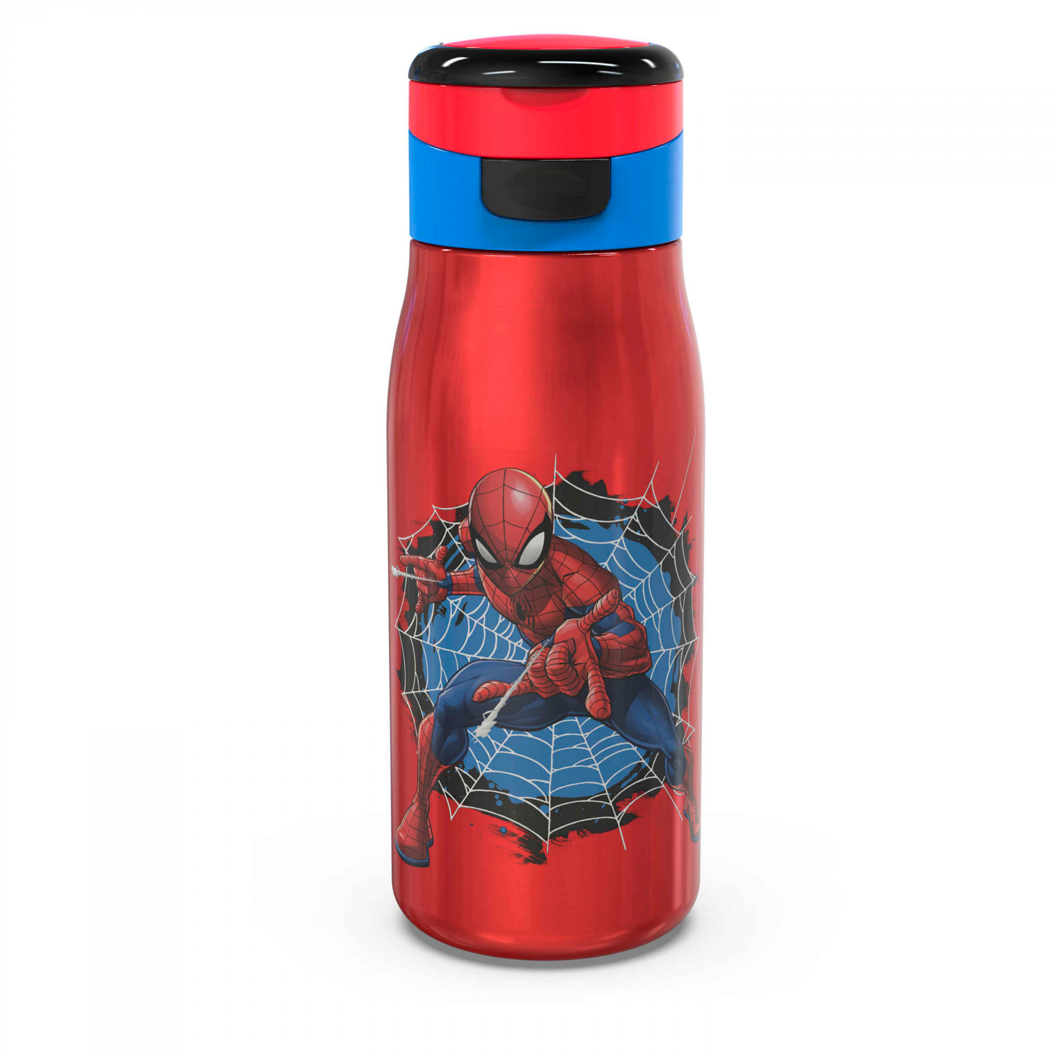 Spider-Man 13.5oz Stainless Steel Double Walled Water Bottle, Red