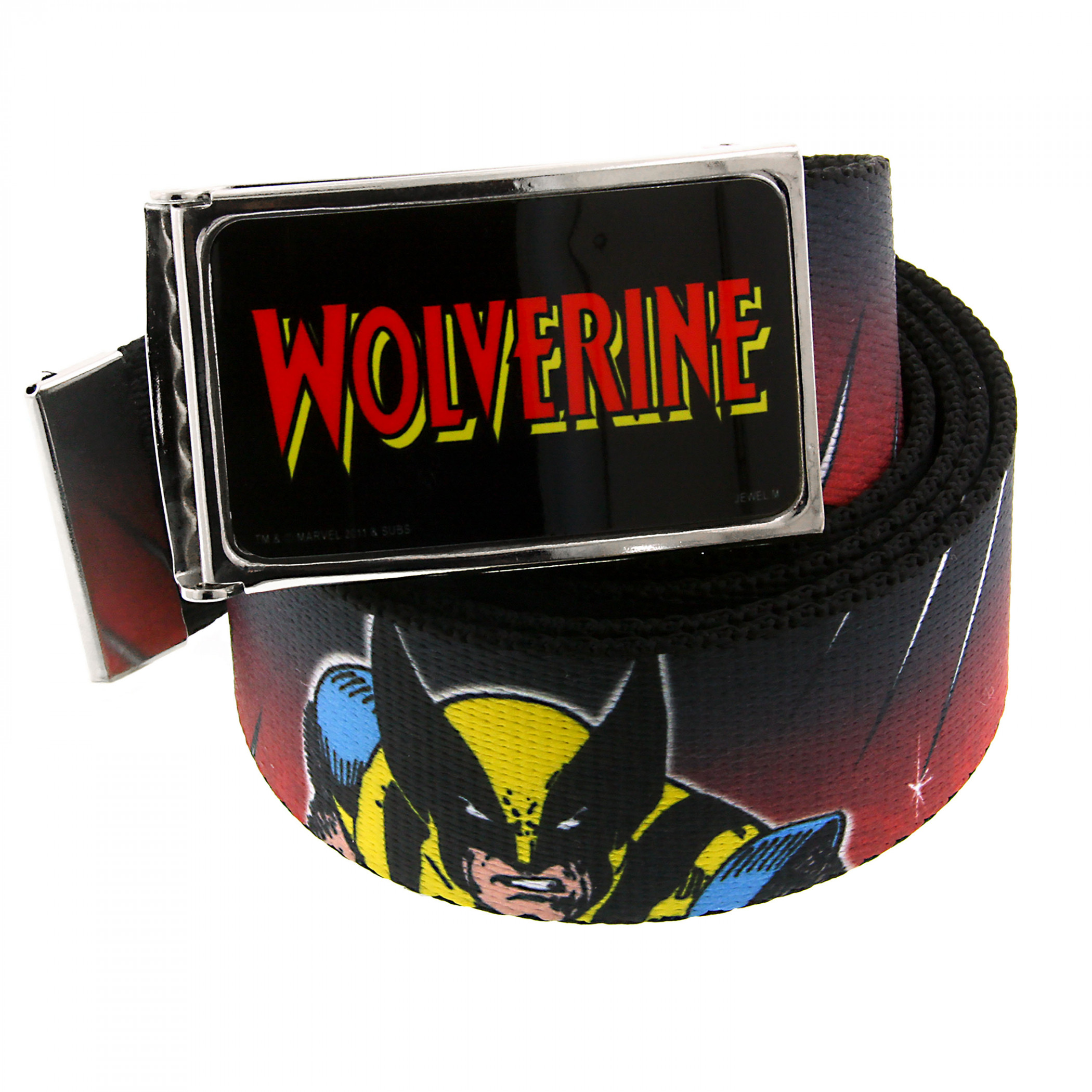 Wolverine Red Graphic Web Belt, Black