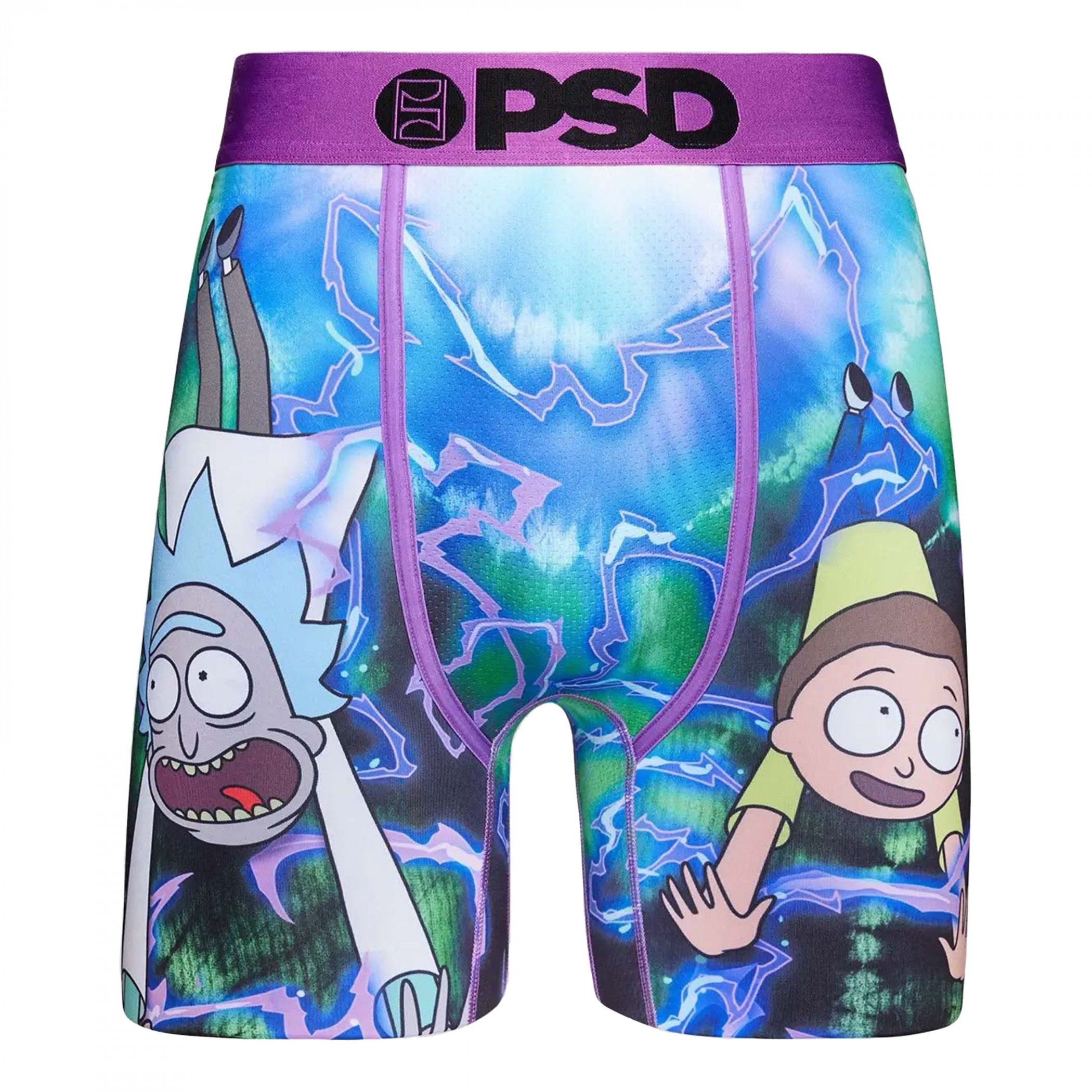 Rick And Morty Flowing Through Space PSD Boxer Briefs, Multi-Color