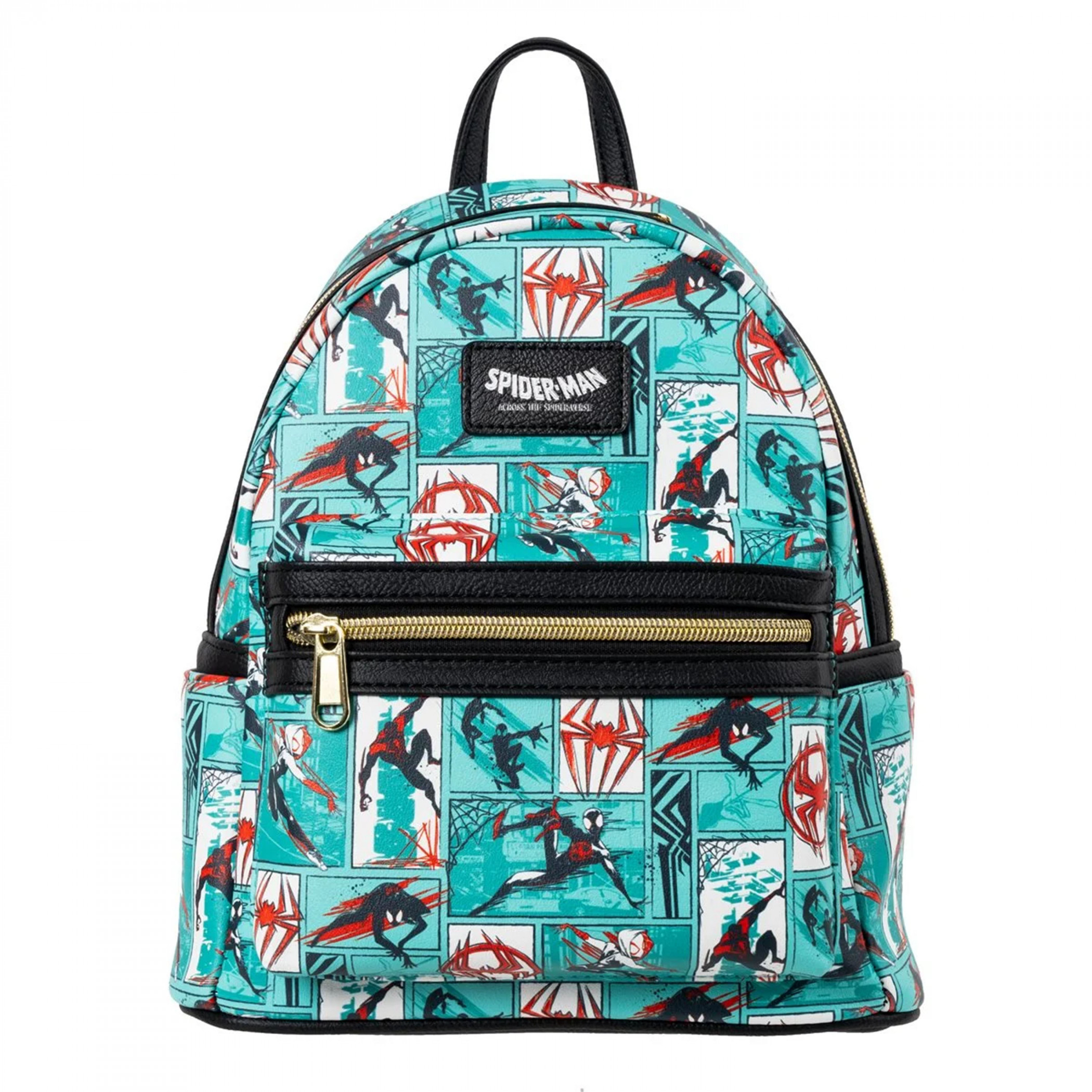 Spider-Man Across the Spider-Verse Mini-Backpack By Loungefly, Blue