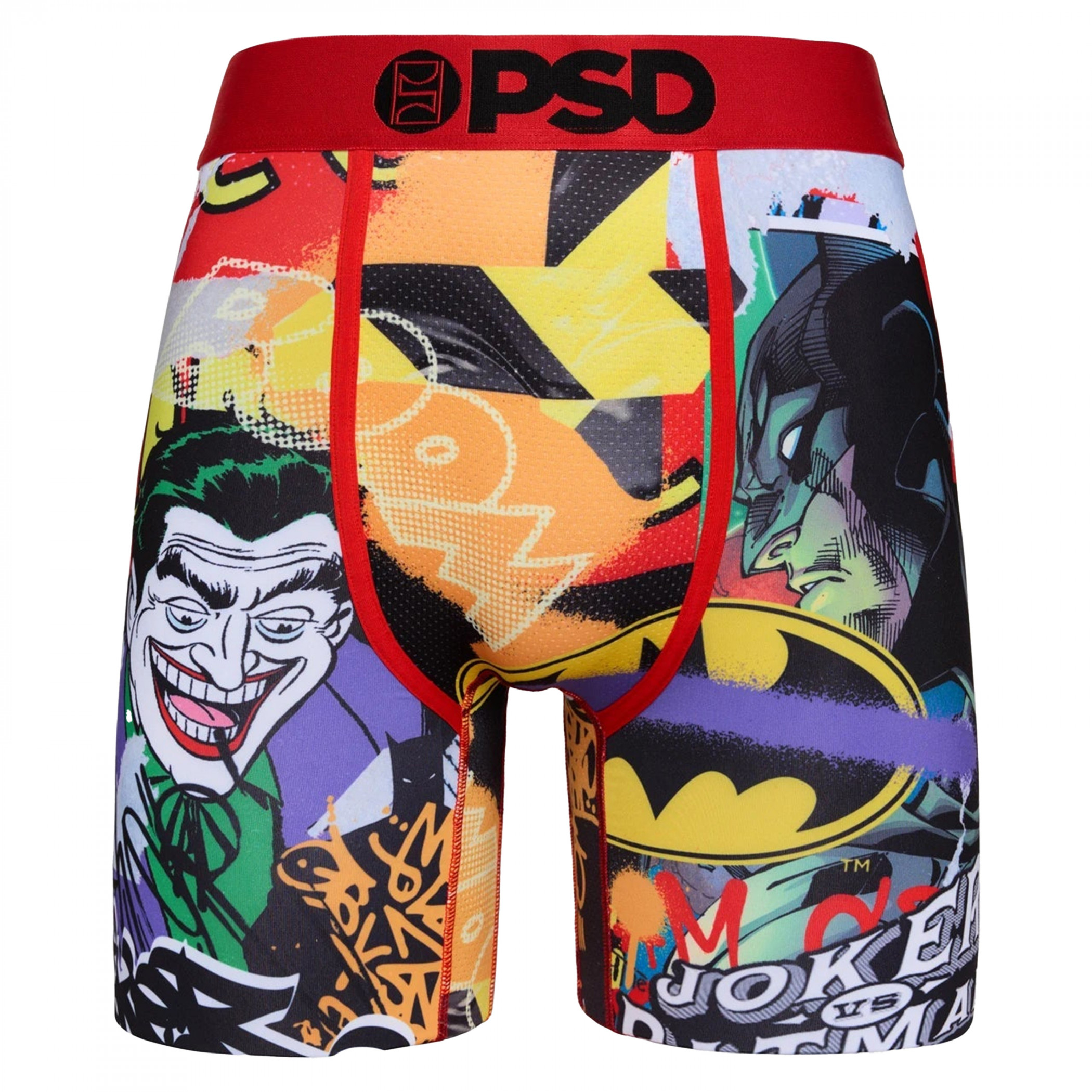 The Joker Vs Batman Collage PSD Boxer Briefs, Multi-Color