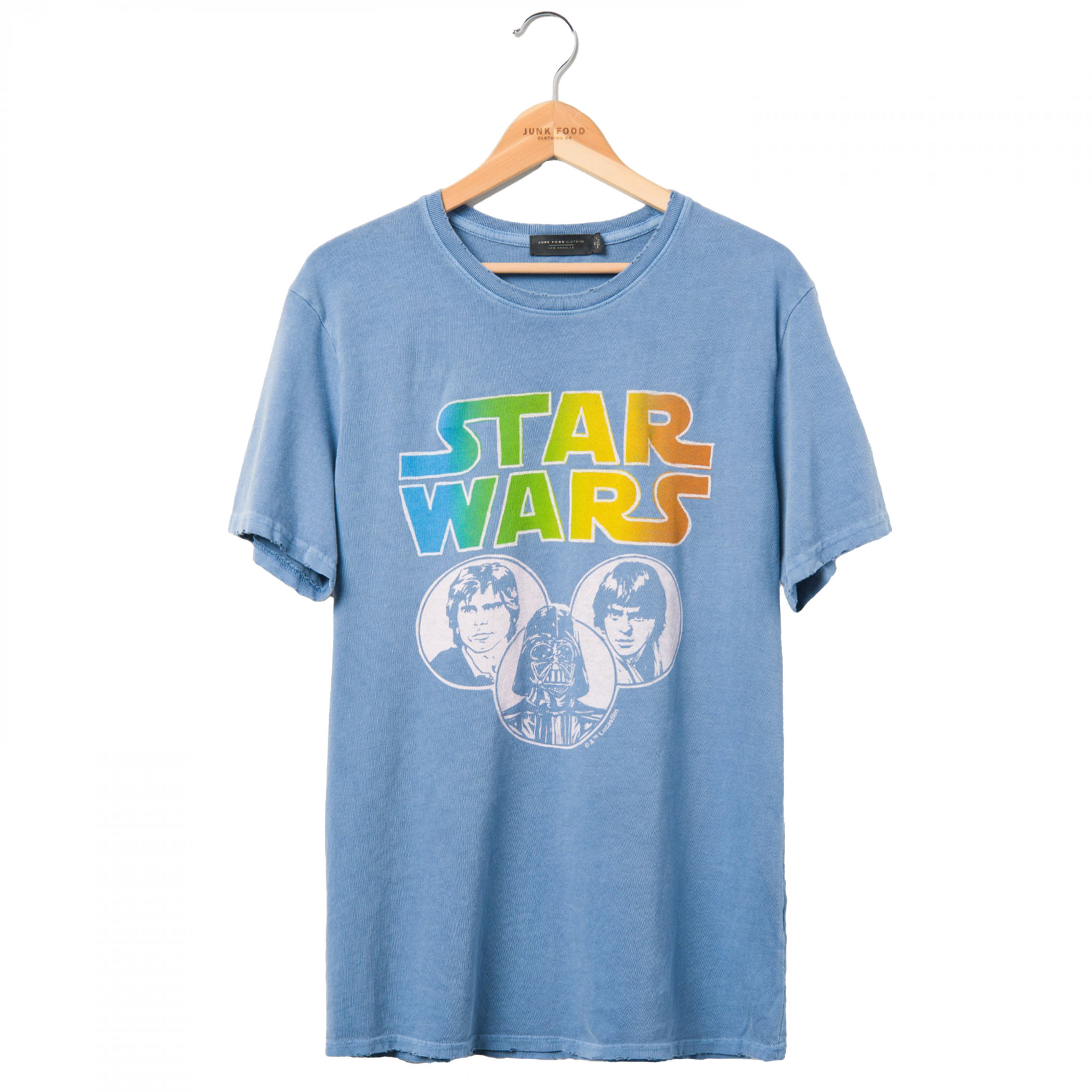 Star Wars Neon Gradient T-Shirt by Junk Food, Blue