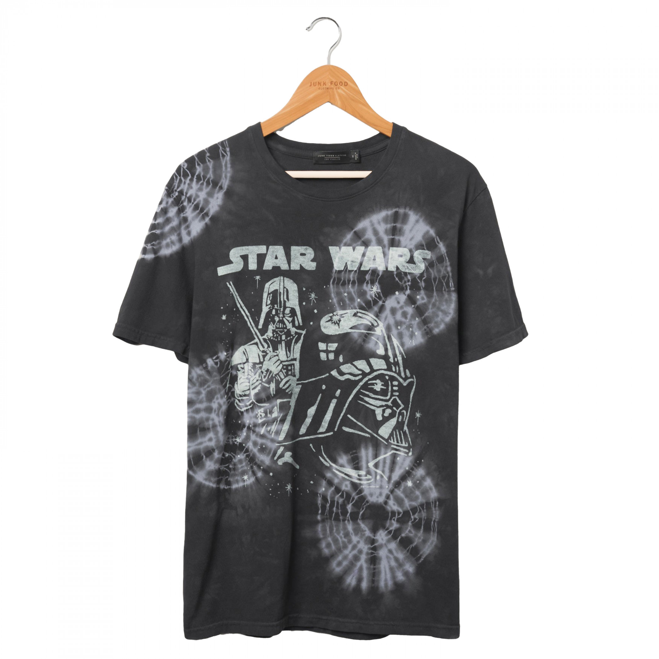 Star Wars Darth Vader Tie-Dye T-Shirt by Junk Food, Black
