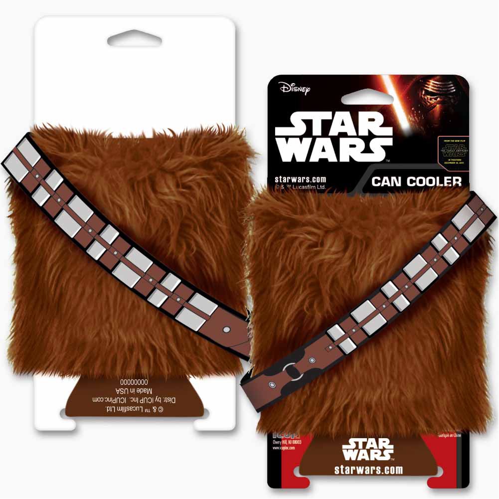 Star Wars Chewbacca Furry Can Cooler, Brown