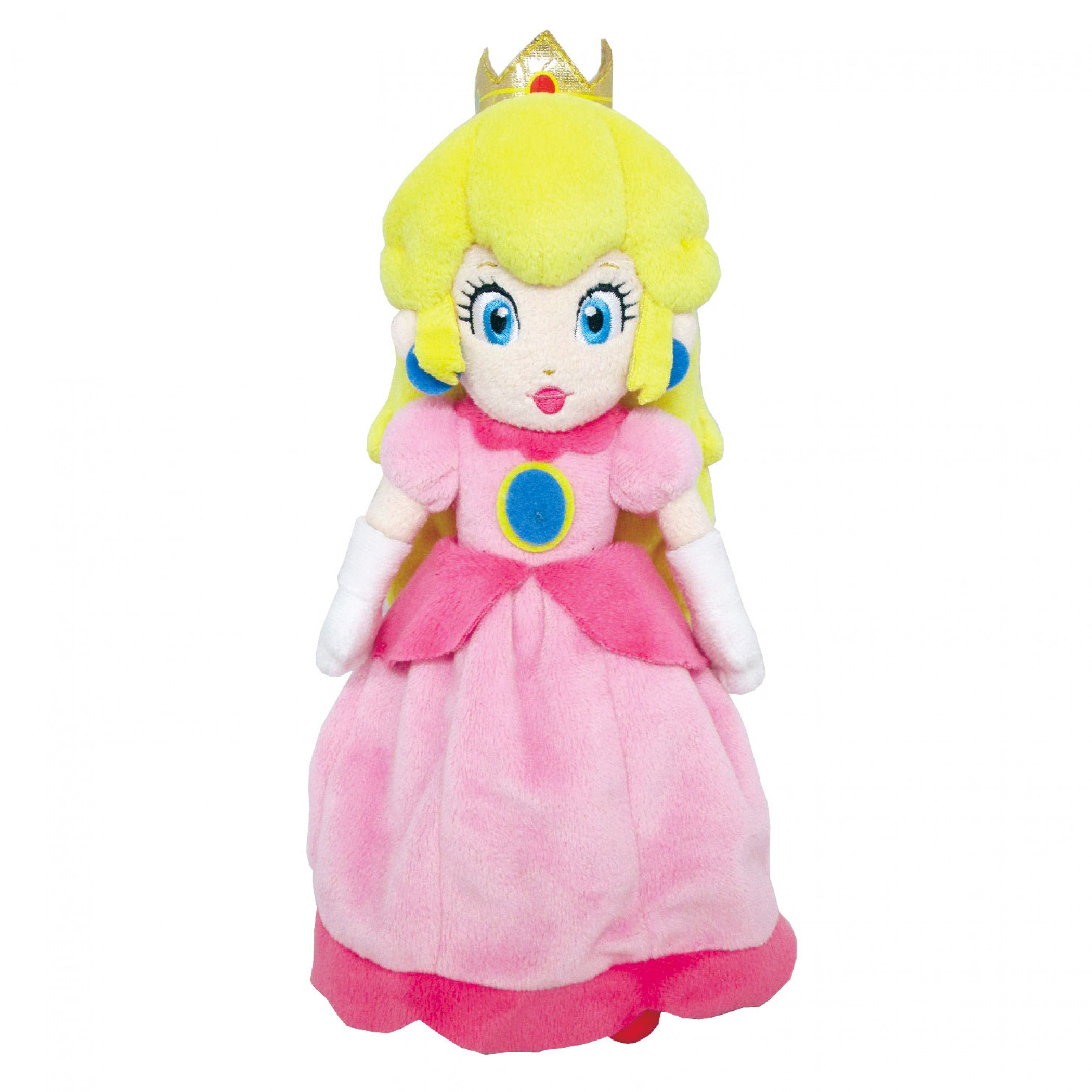 Super Mario Brothers Princess Peach 10 Inch Plush Doll, Pink