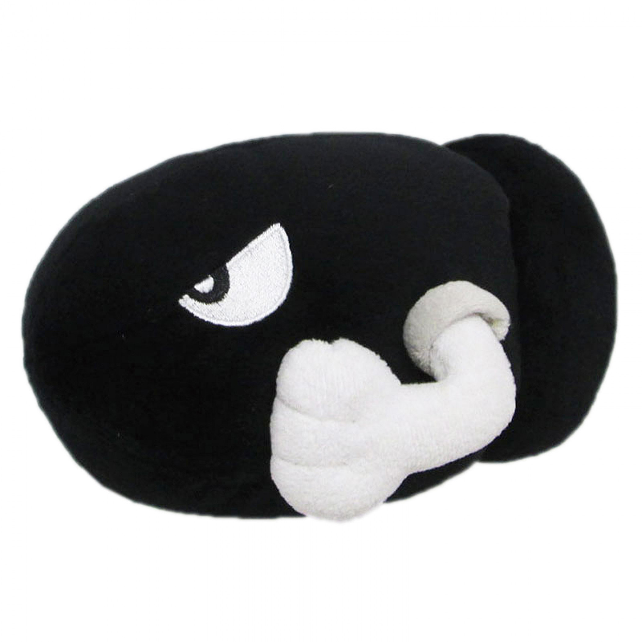 Super Mario Bros. Bullet Bill 6 Inch Plush, Black