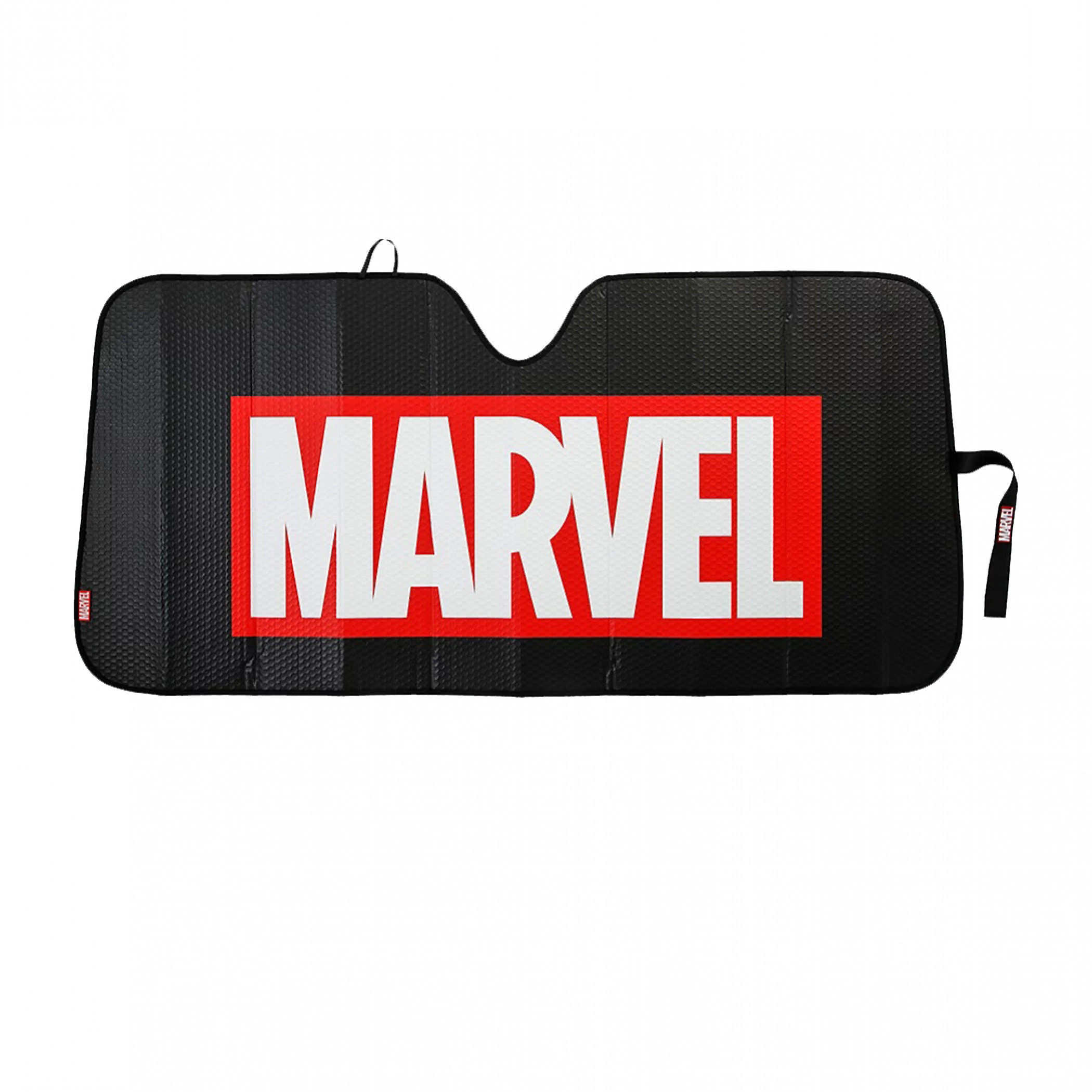 Marvel Brand Text Accordion Car Sunshade, Multi-Color