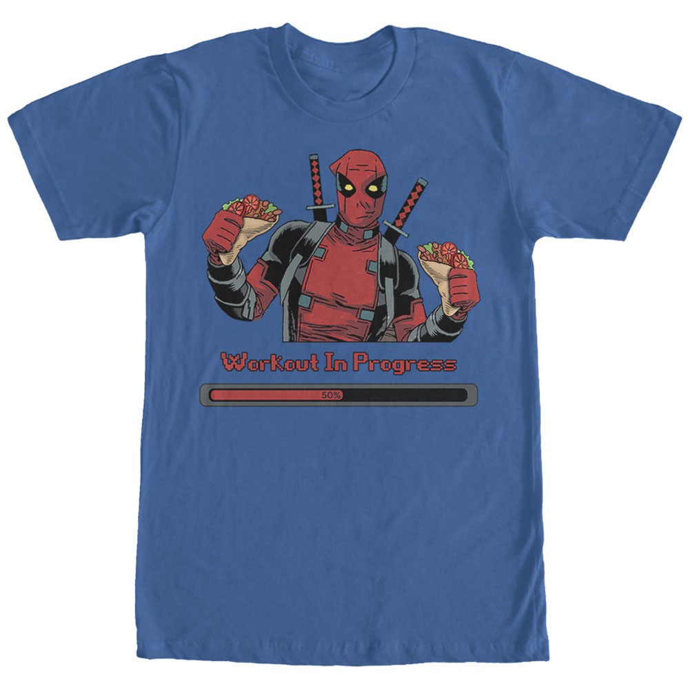 Deadpool Progress Blue T-Shirt, Blue