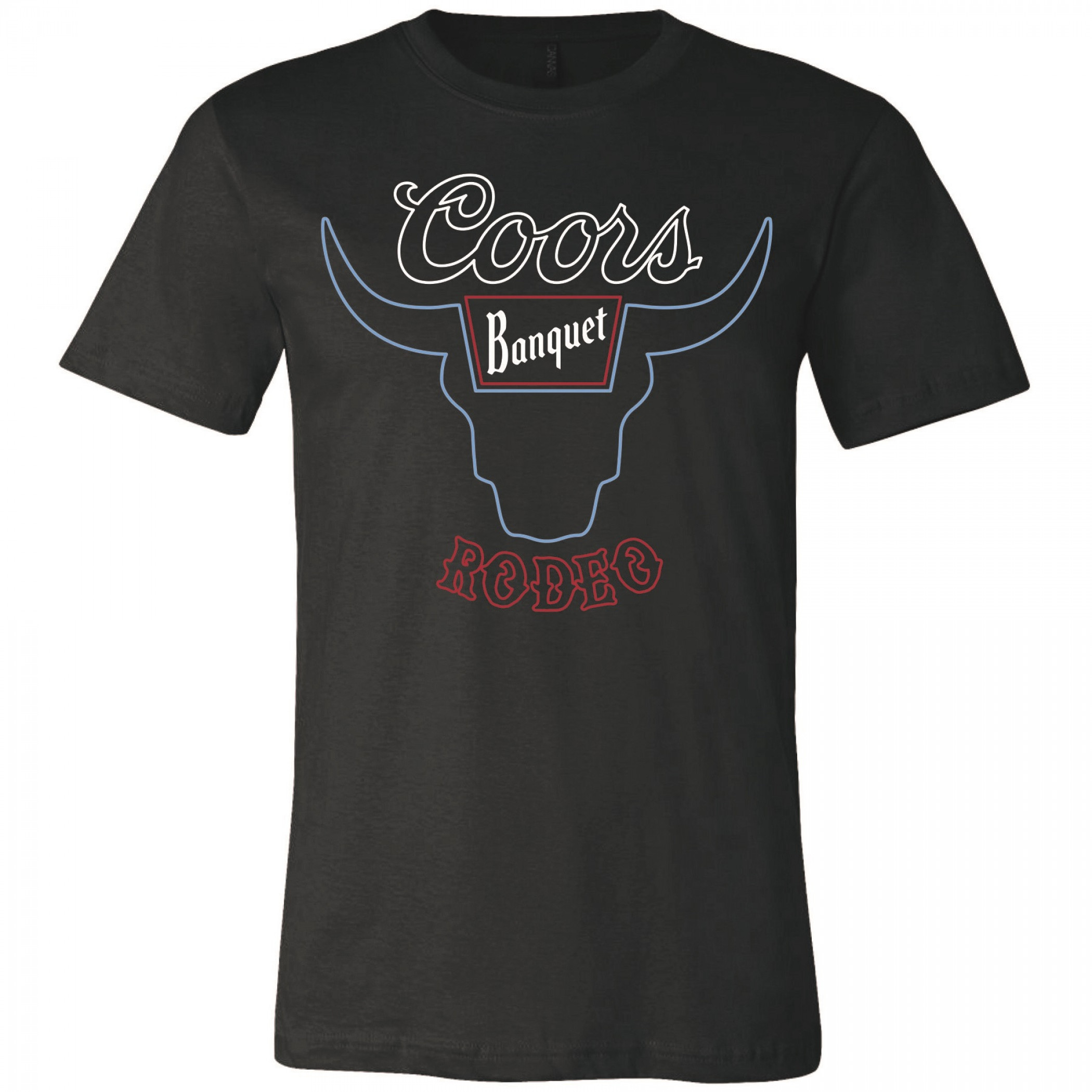 Coors Banquet Beer Rodeo Bull Head T-Shirt