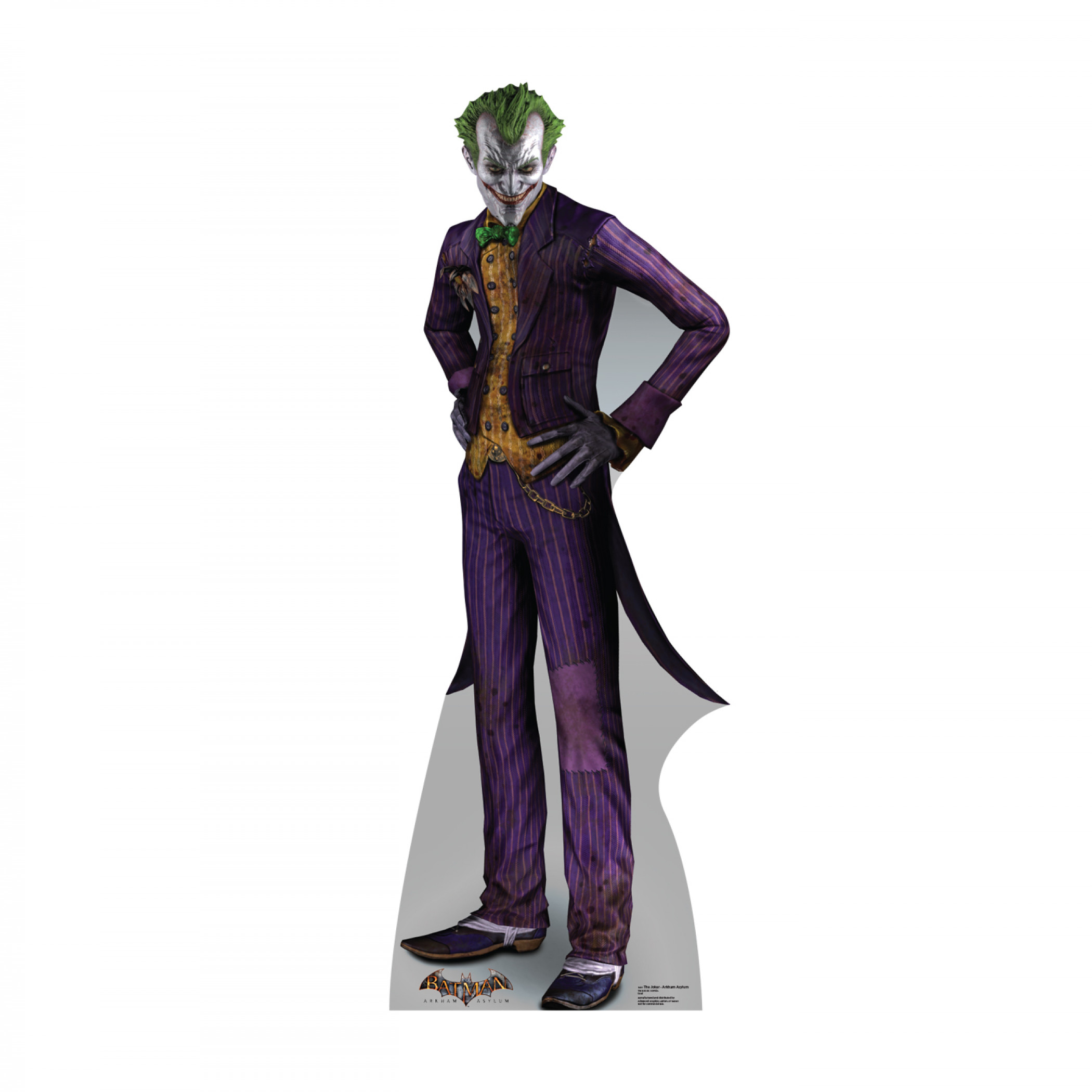 The Joker Arkham Asylum Cardboard Stand Up, Multi-Color