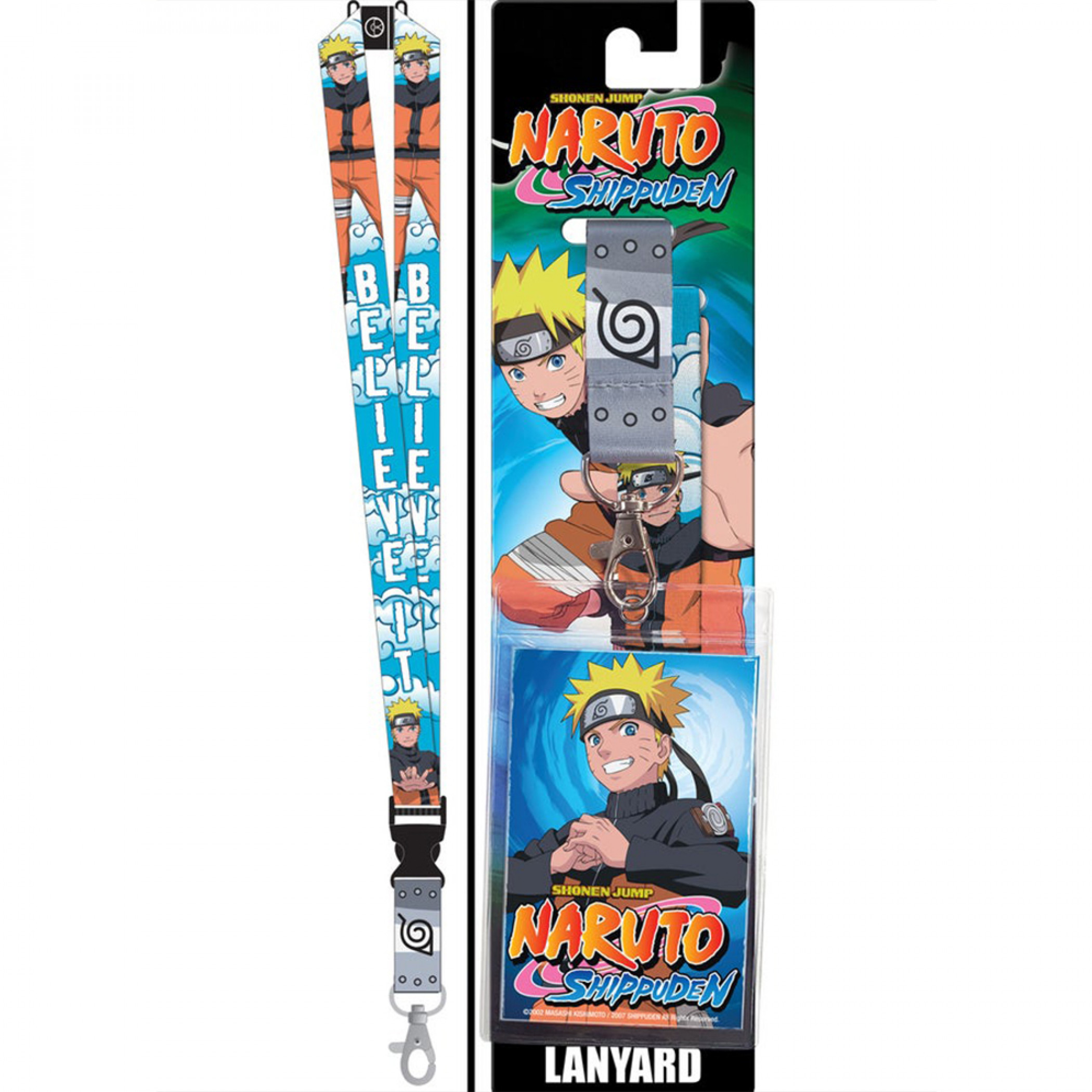 Naruto Shippuden Uzumaki Naruto Believe It Lanyard, Multi-Color
