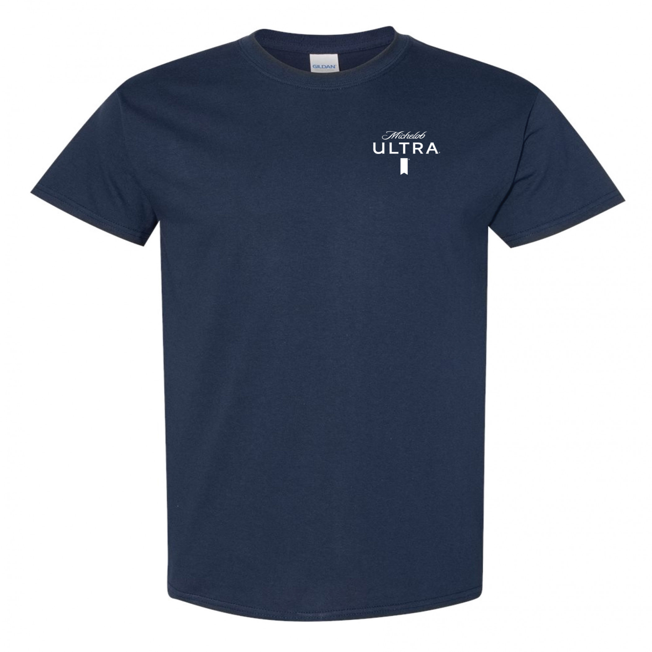 Michelob Ultra Golf Tee Crest Navy Colorway Front Back Print T-Shirt