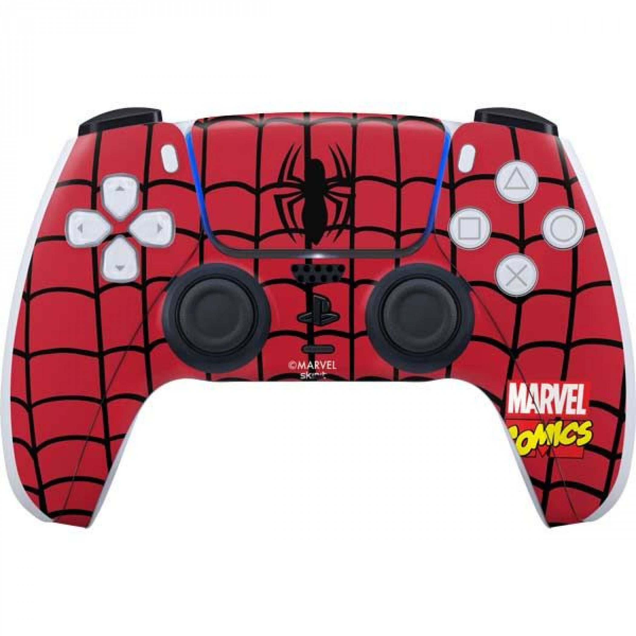 Marvel Comics Spider-Man Chest Logo PS5 Controller Skin, Red