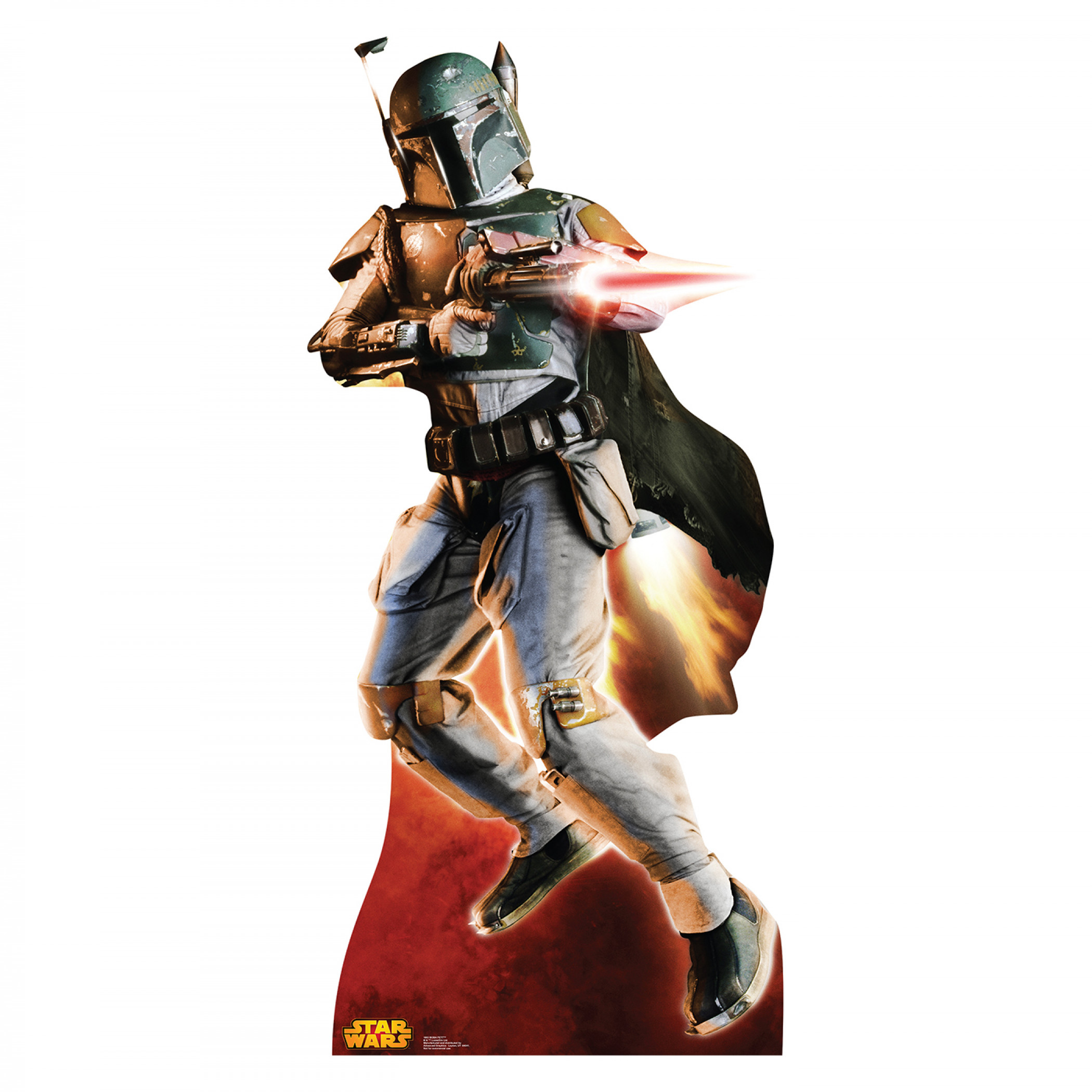 Star Wars Boba Fett Cardboard Stand Up, Multi-Color