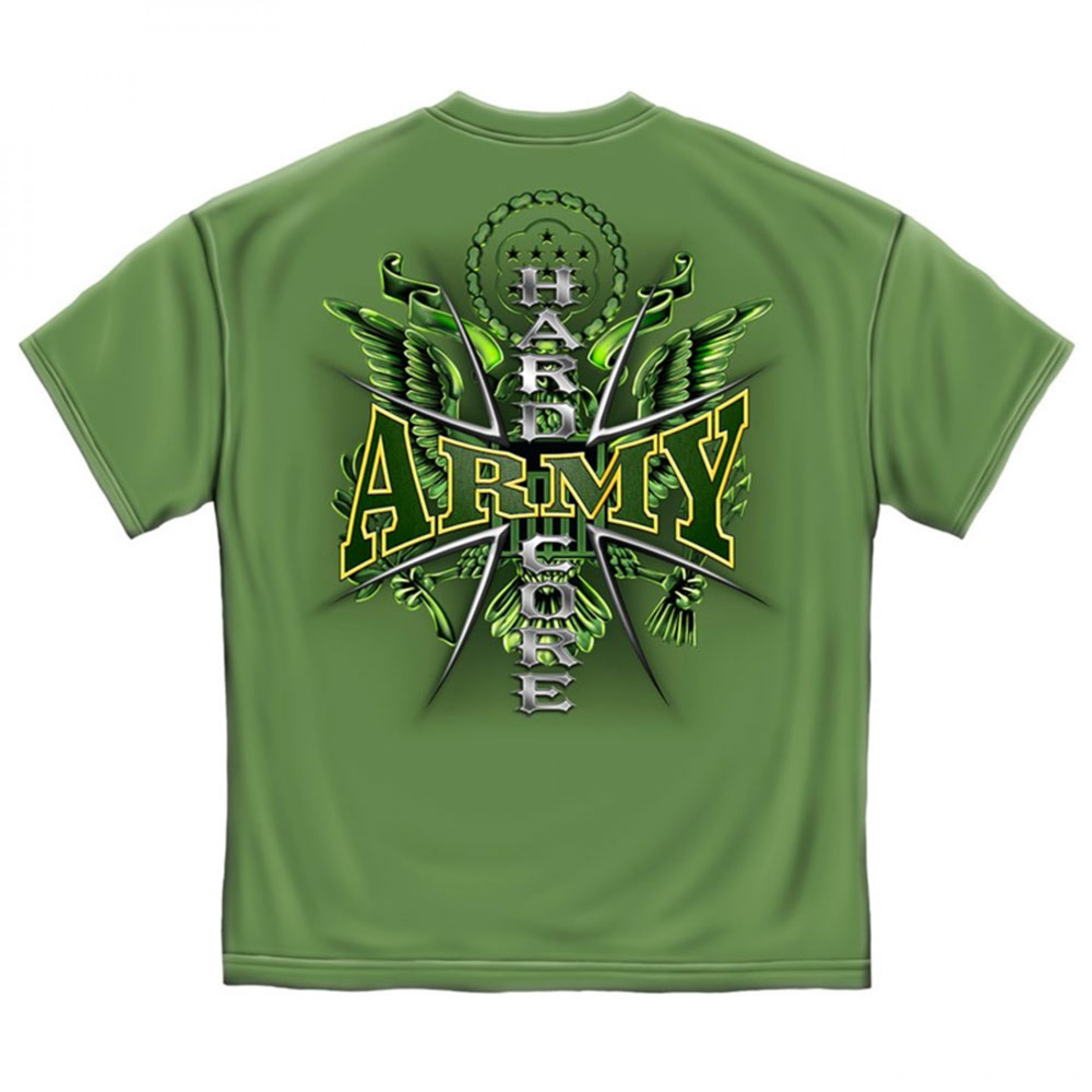 Army Hardcore Military USA Prayer Patriotic Green Graphic TShirt