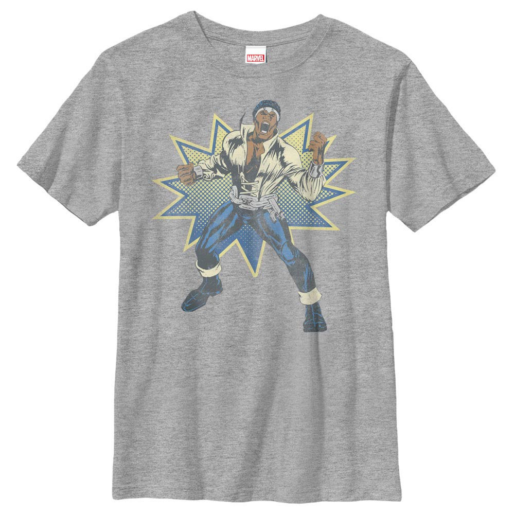 Marvel Teams Power Man Gray Youth T-Shirt