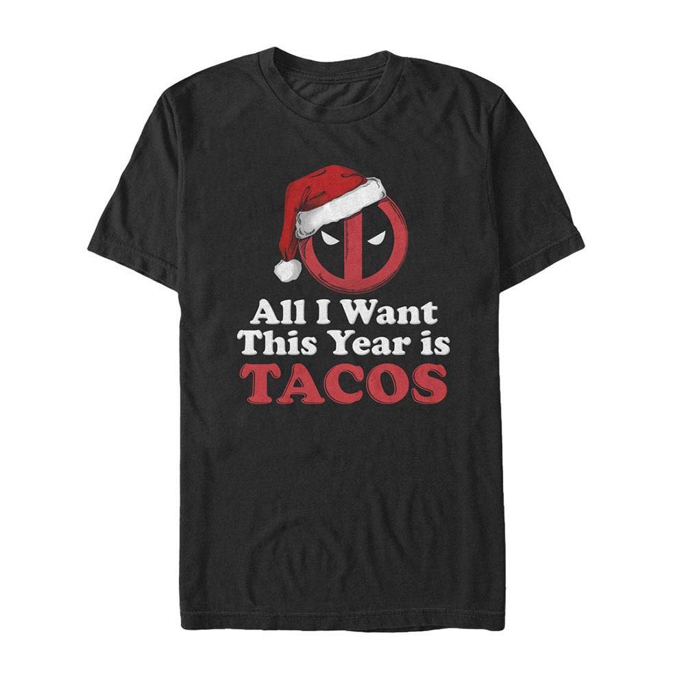 Deadpool Pool For Tacos Black Mens T-Shirt, Black