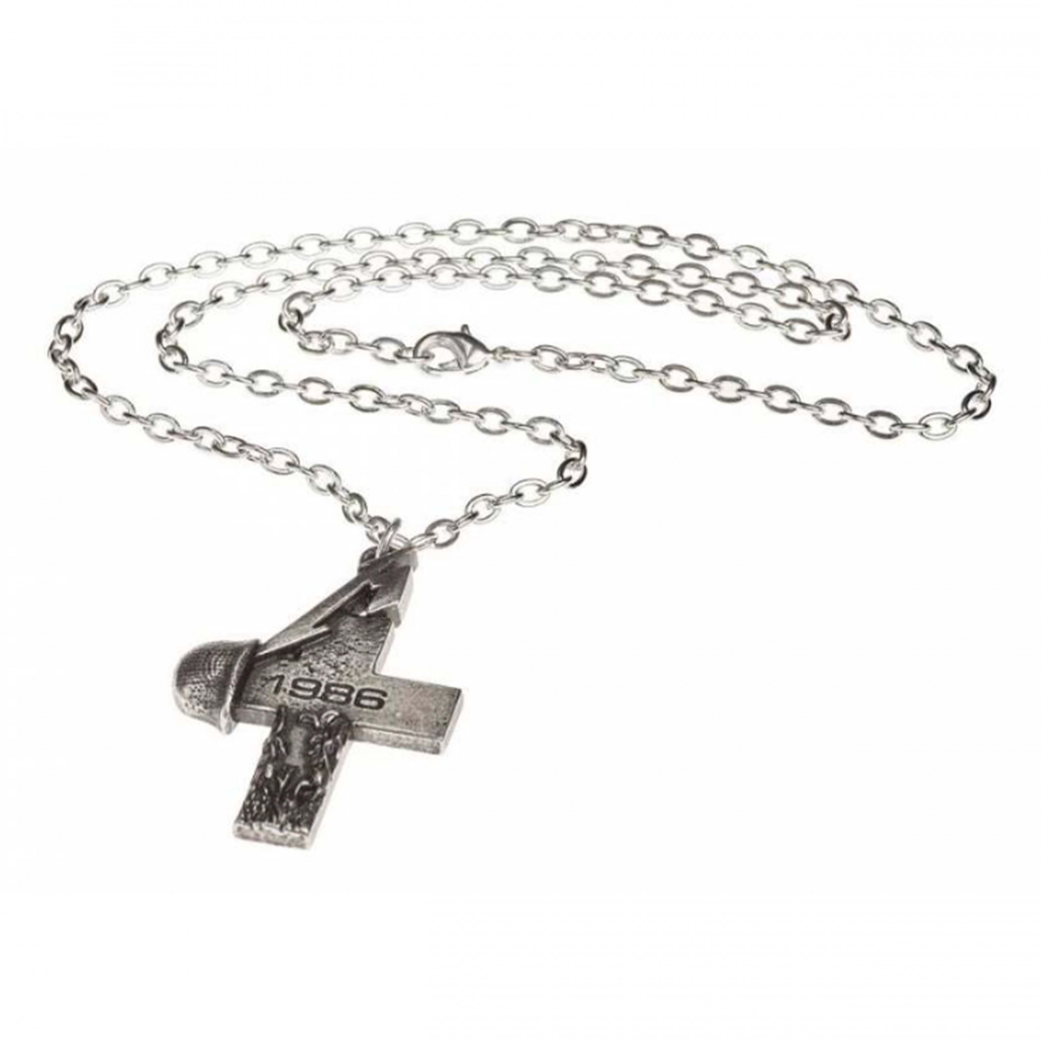 Metallica Master of Puppets 1986 Cross Pendant Necklace