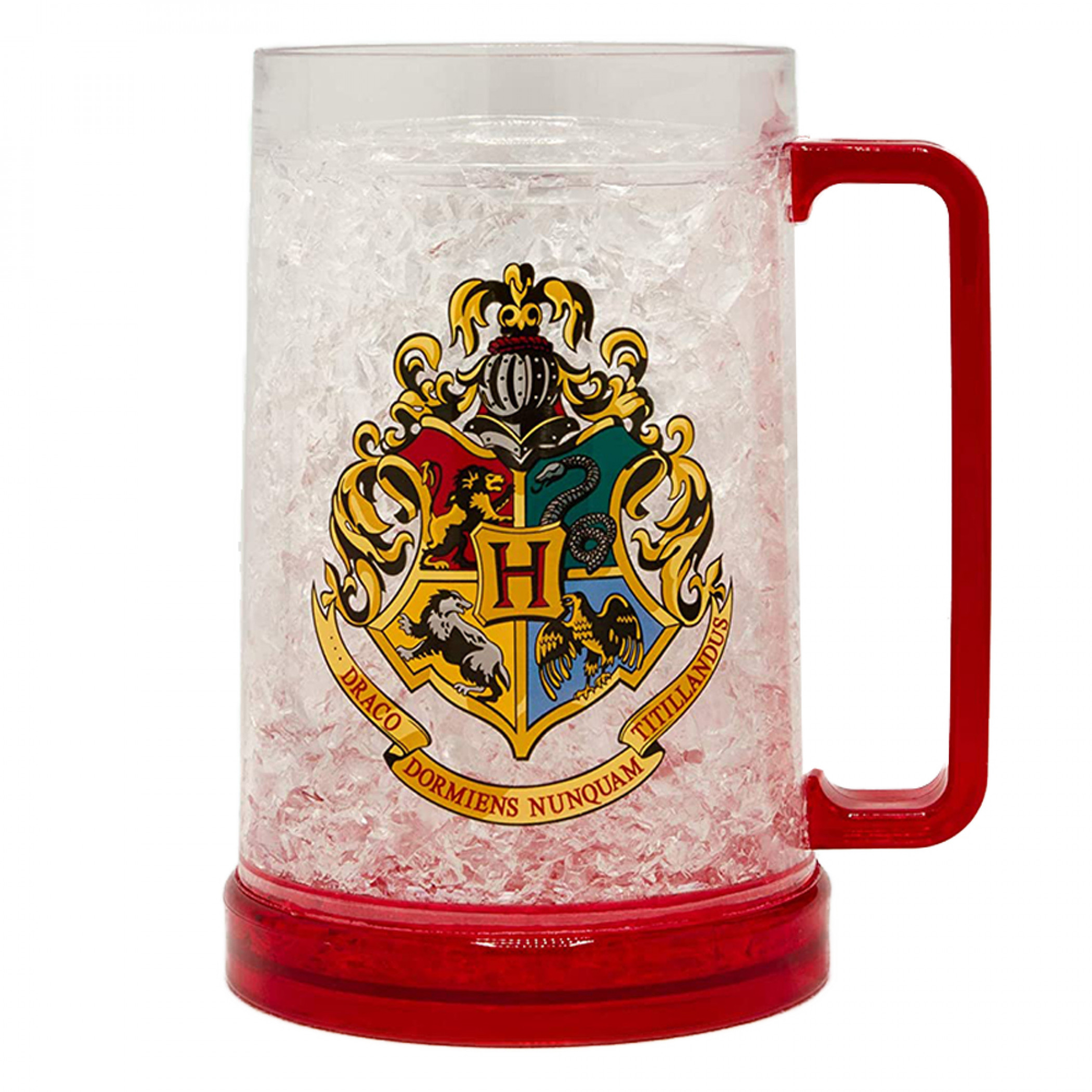 Harry Potter Hogwarts School Crest 16 Ounce Freezable Mug, Red