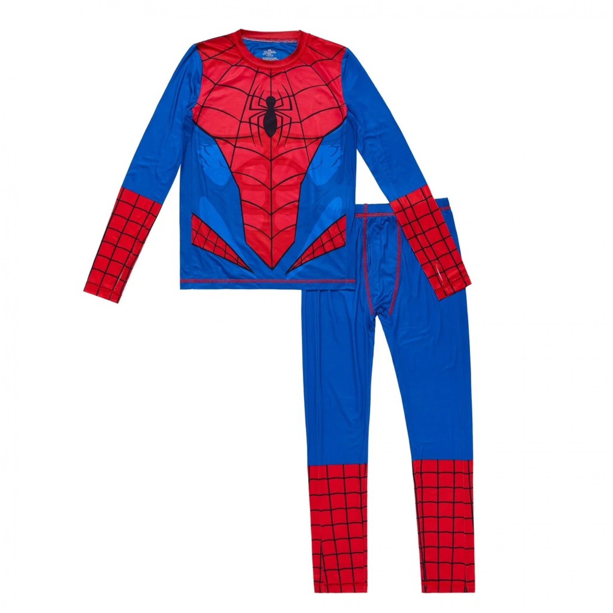 Spider-Man Costume Big Boys 2-Piece Pajama Set, Multi-Color