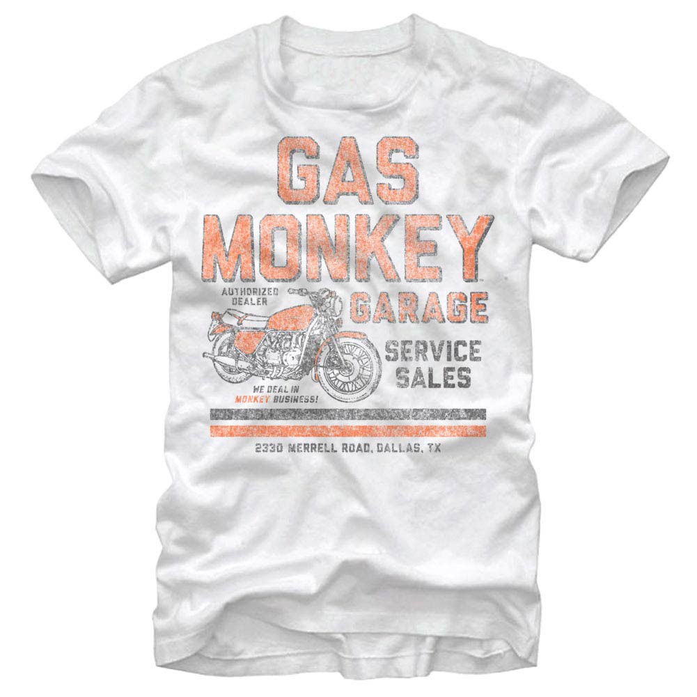 Gas Monkey Garage Authorized Dealer White T Shirt