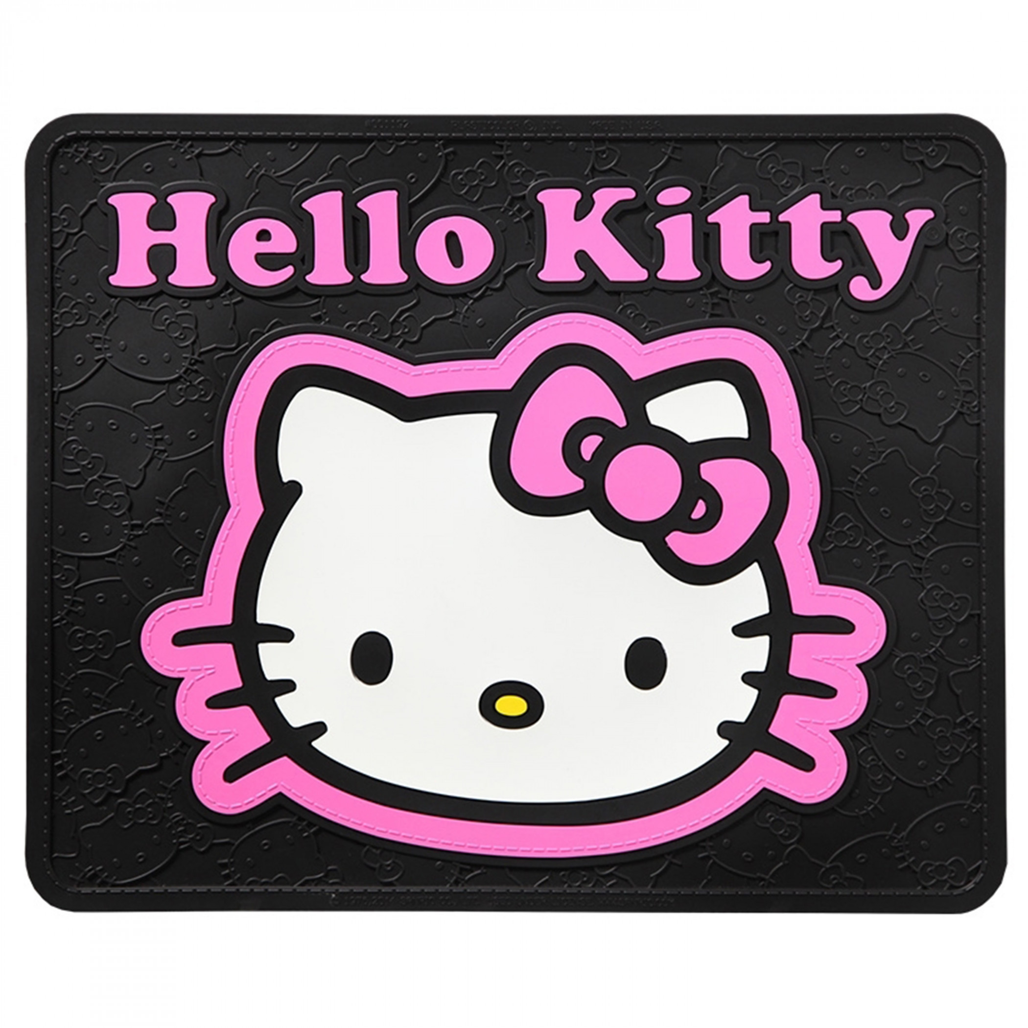 Hello Kitty Classic Look Utility Rear Car Mat, Black