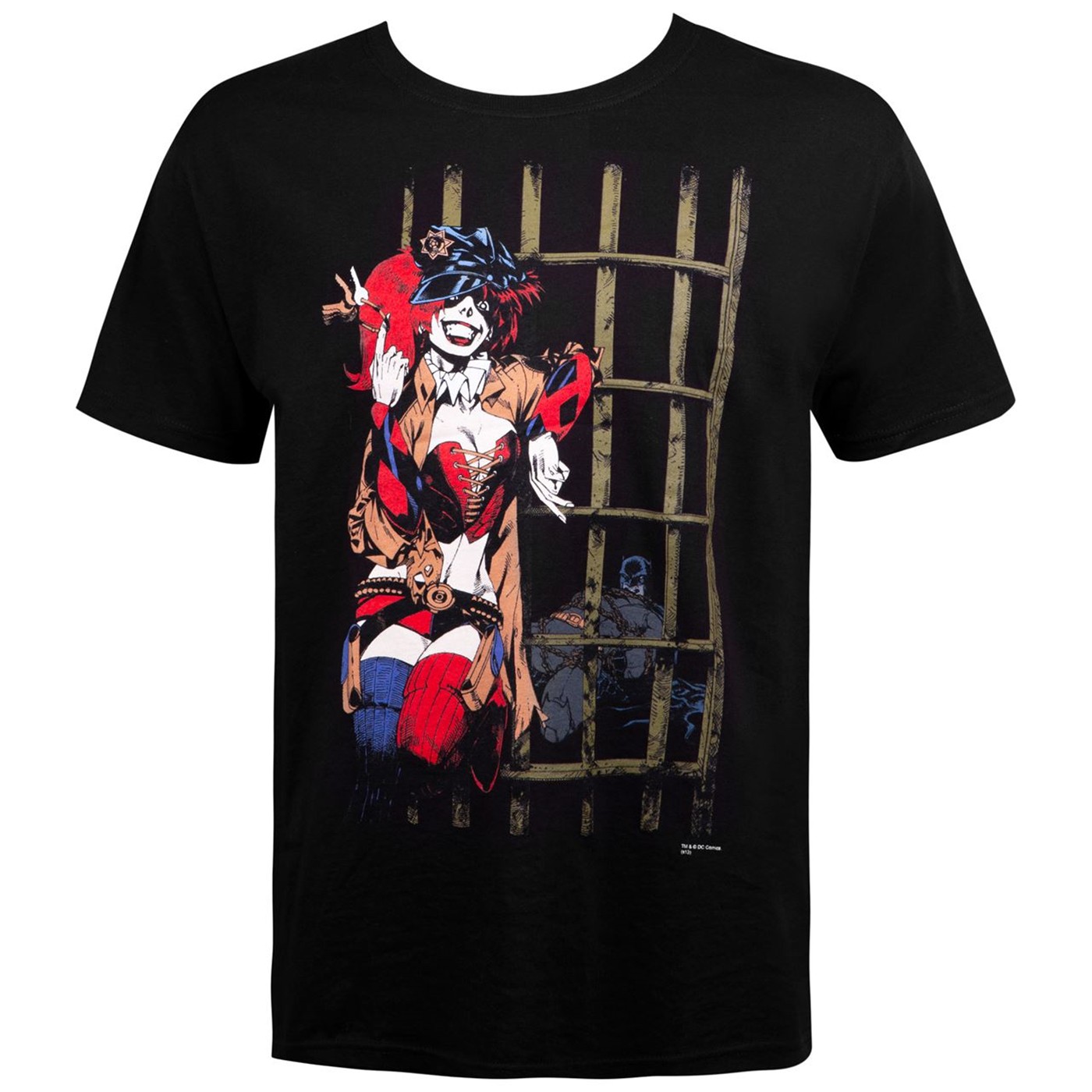 Harley Quinn: Lock-Up T-Shirt by Jason Pearson, Black