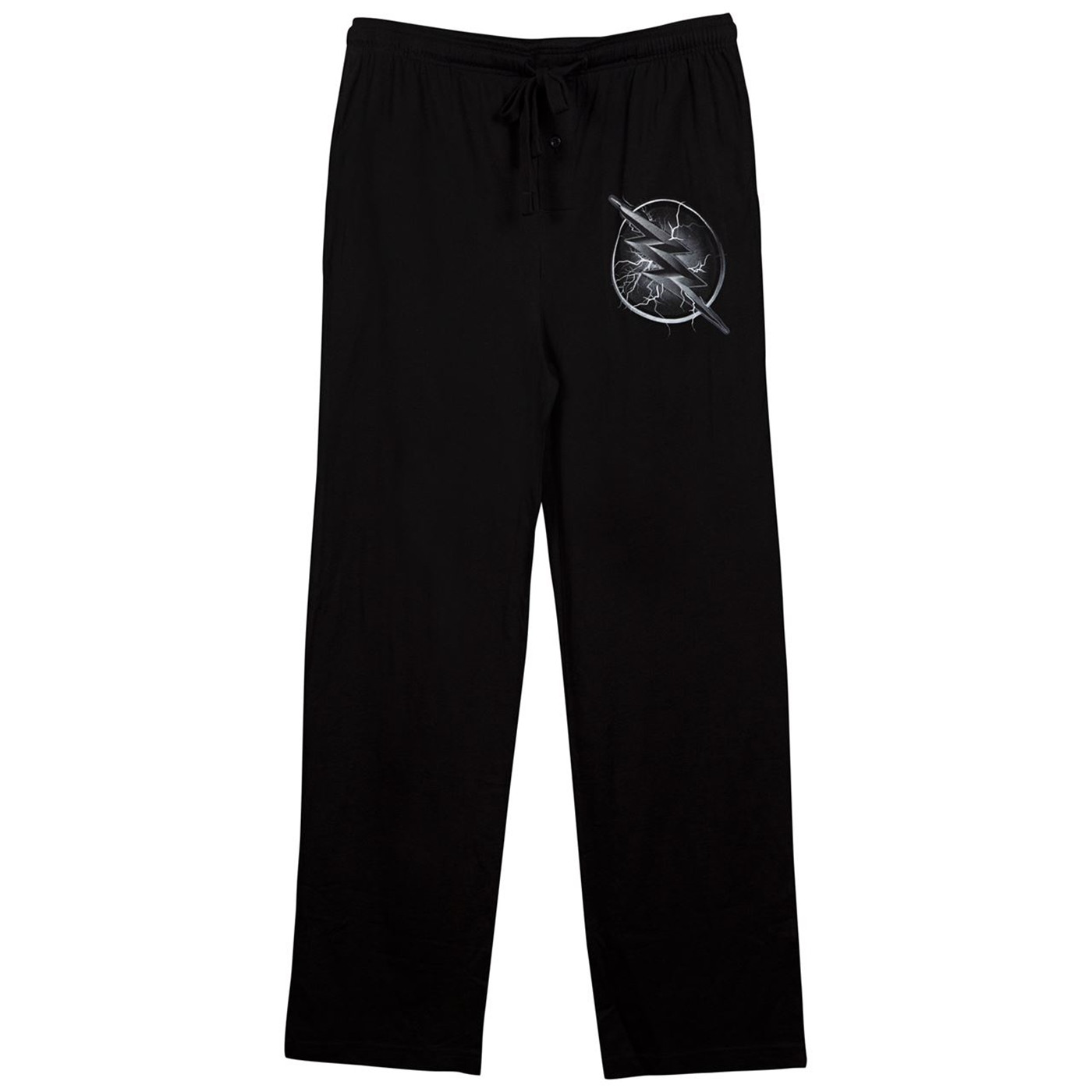 Zoom Blue Lightning LOgo Black Unisex Sleep Pants