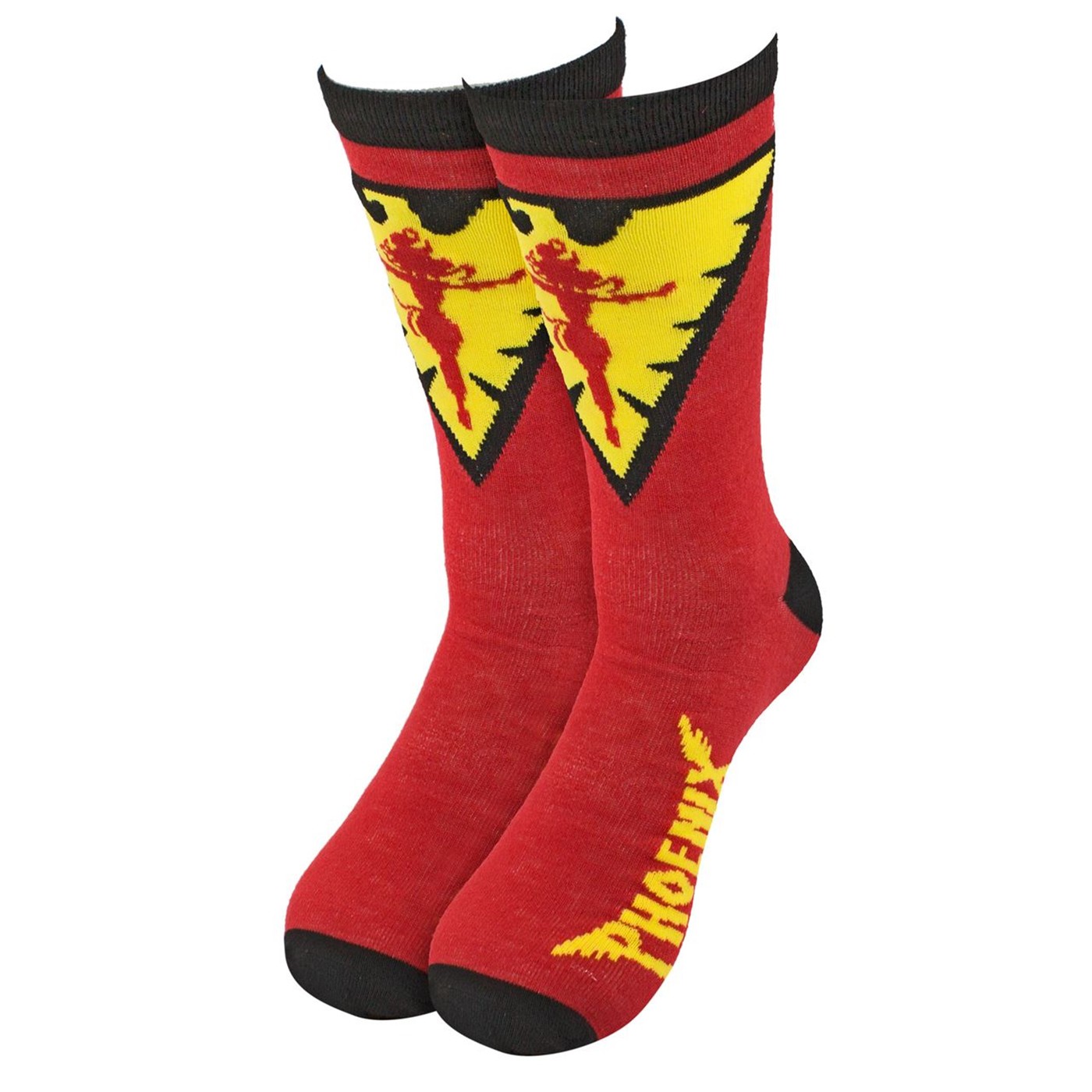 X-Men Dark Phoenix Crew Socks, Red