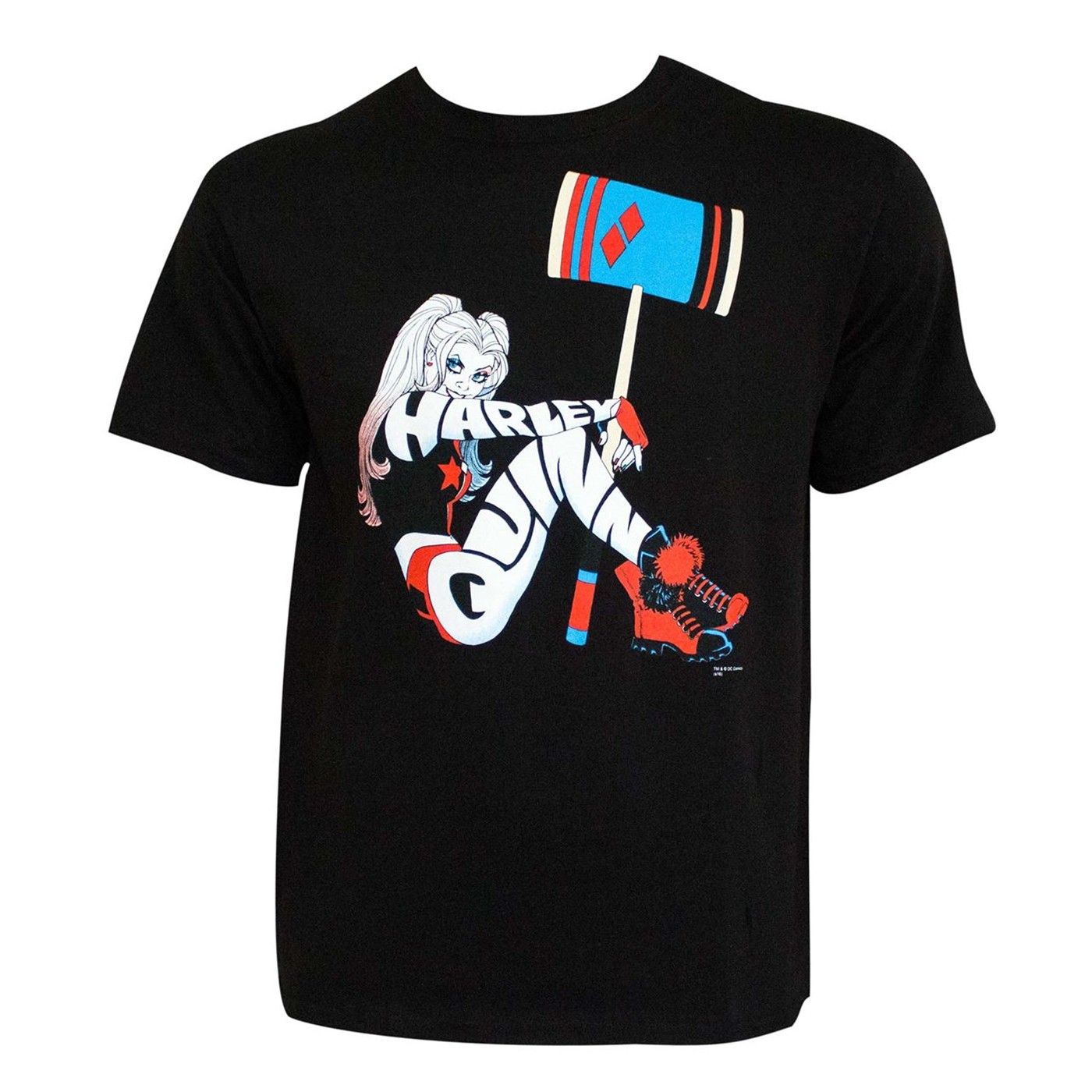 Harley Quinn HIT by Amanda Conner Men's T-Shirt, Black