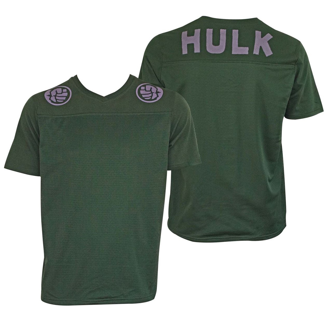 Incredible Hulk Football Jersey Men's Green T-Shirt, Green