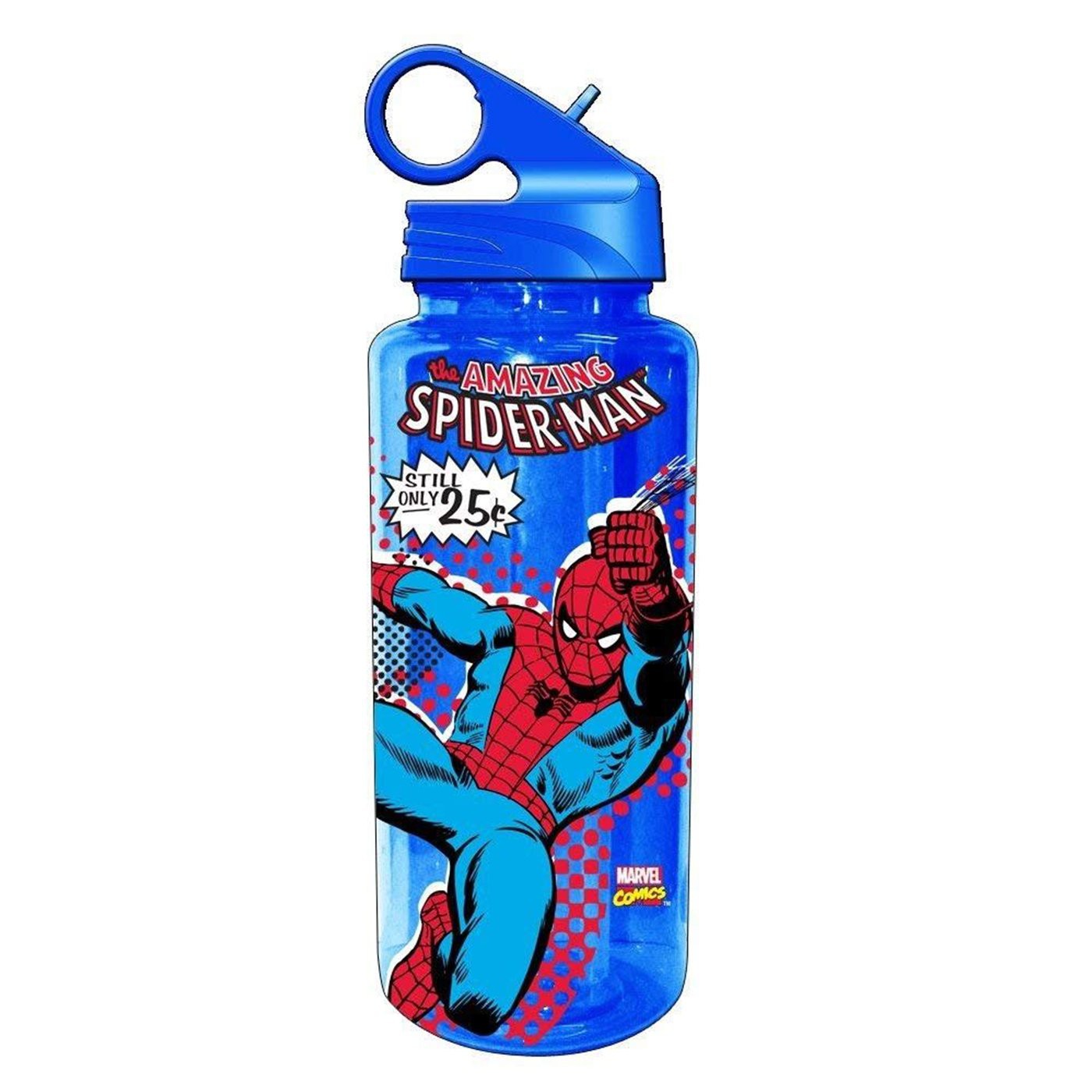 Spider-Man 600 ML Water Bottle, Blue