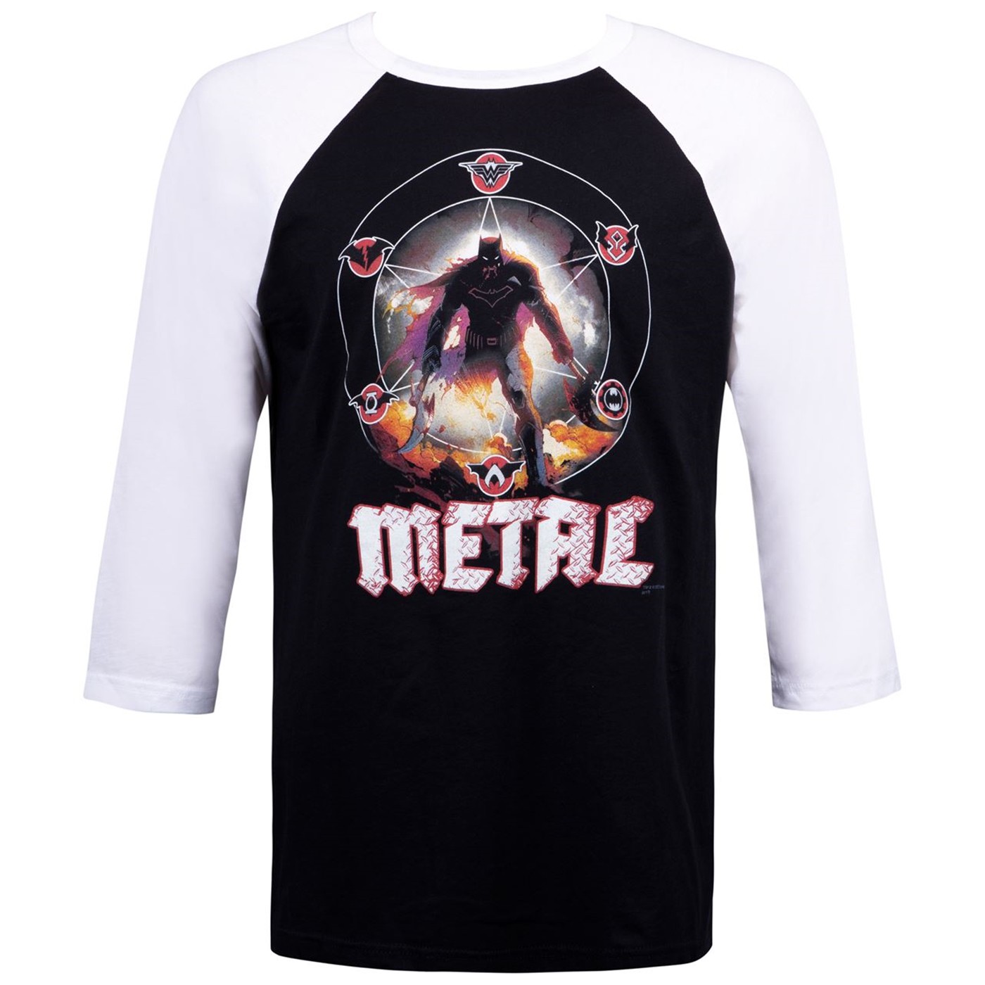 Dark Nights: Metal Tour by Greg Capullo DC Men's Baseball Shirt, Black