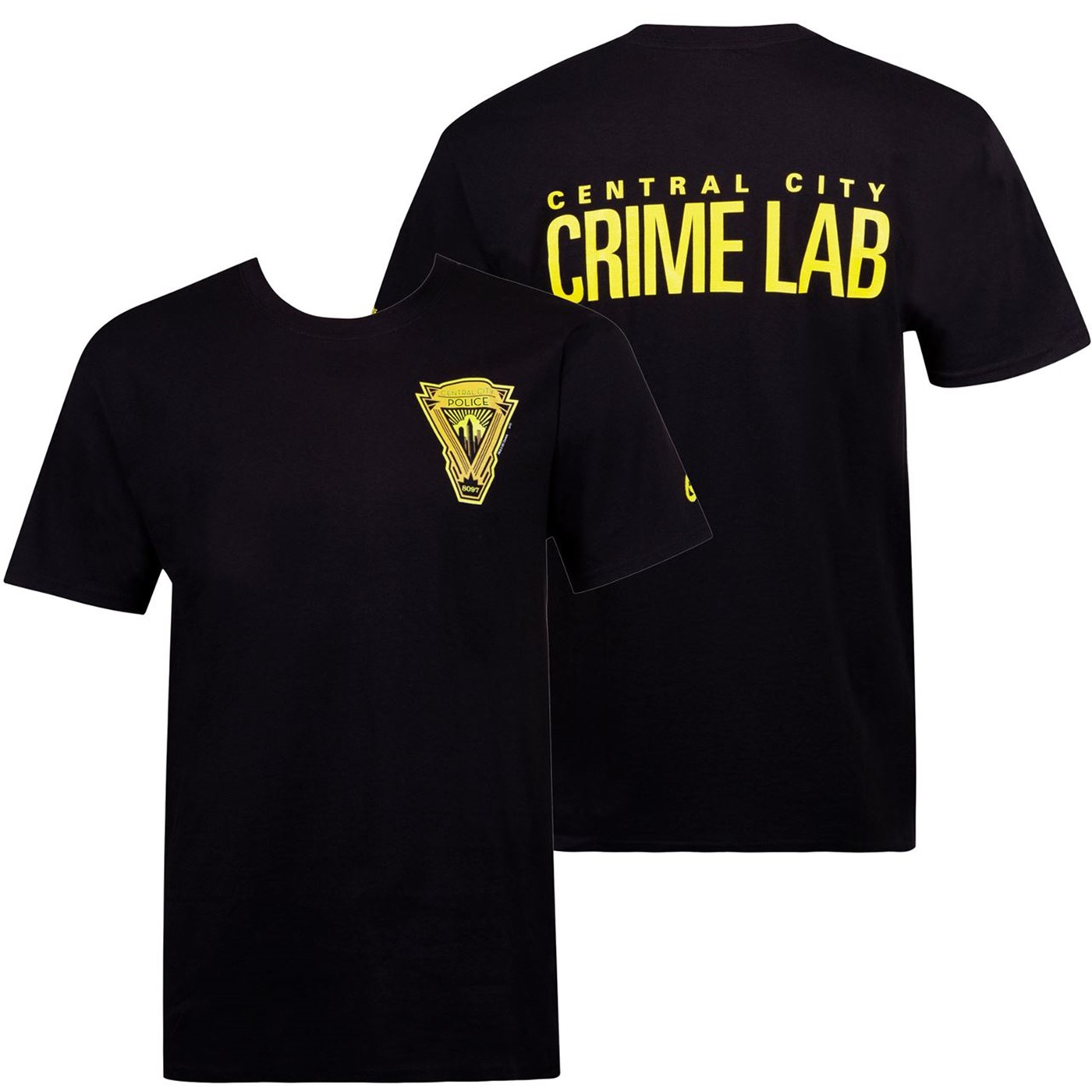Central City: Crime Lab Flash Men's T-Shirt, Black